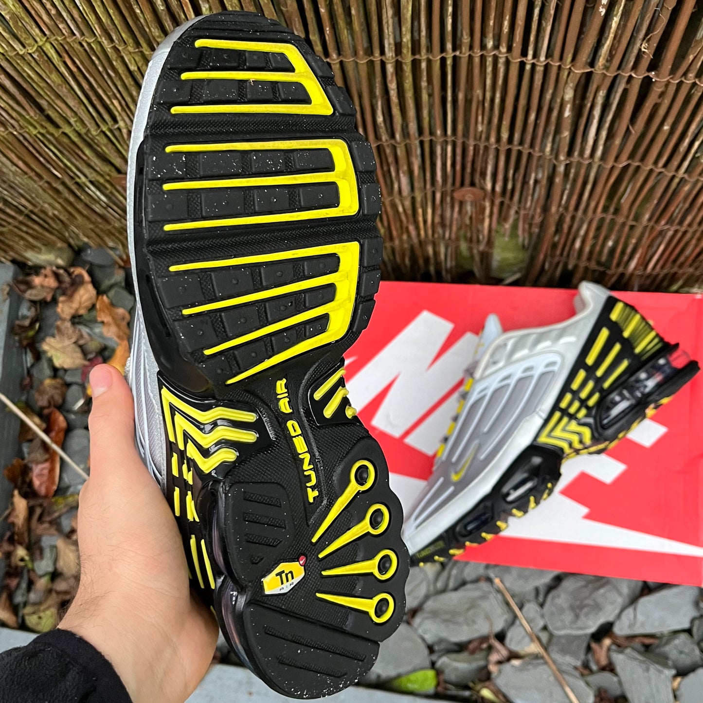 Nike Air Max Plus TN 3 - Metallic Silver / Yellow - UK7