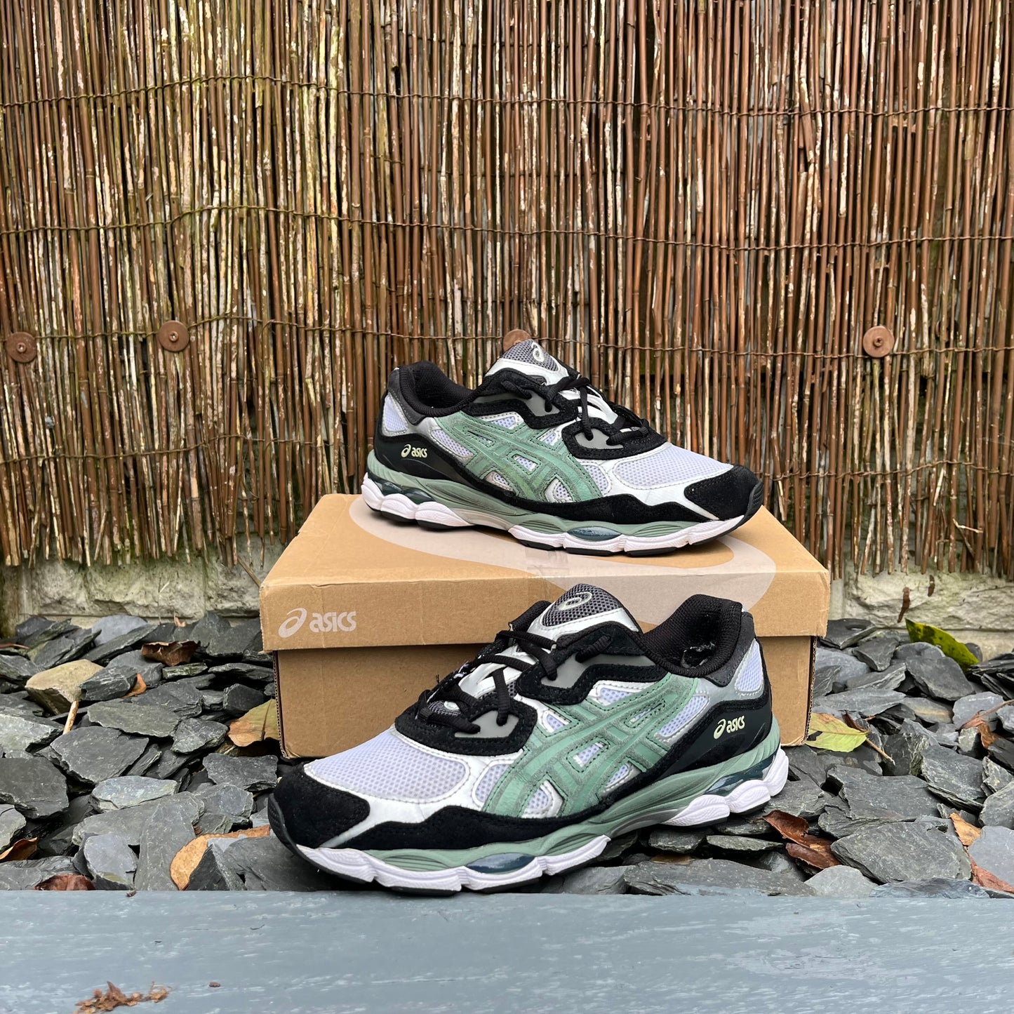 Asics Gel-NYC White / Ivy - UK7.5