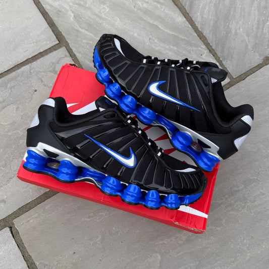 Nike Shox TL - Black / Metallic Silver / Racer Blue - UK10.5 - Brand New
