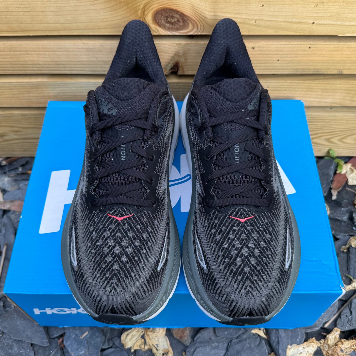 Hoka Clifton 9 - Black / Outer Orbit - UK8