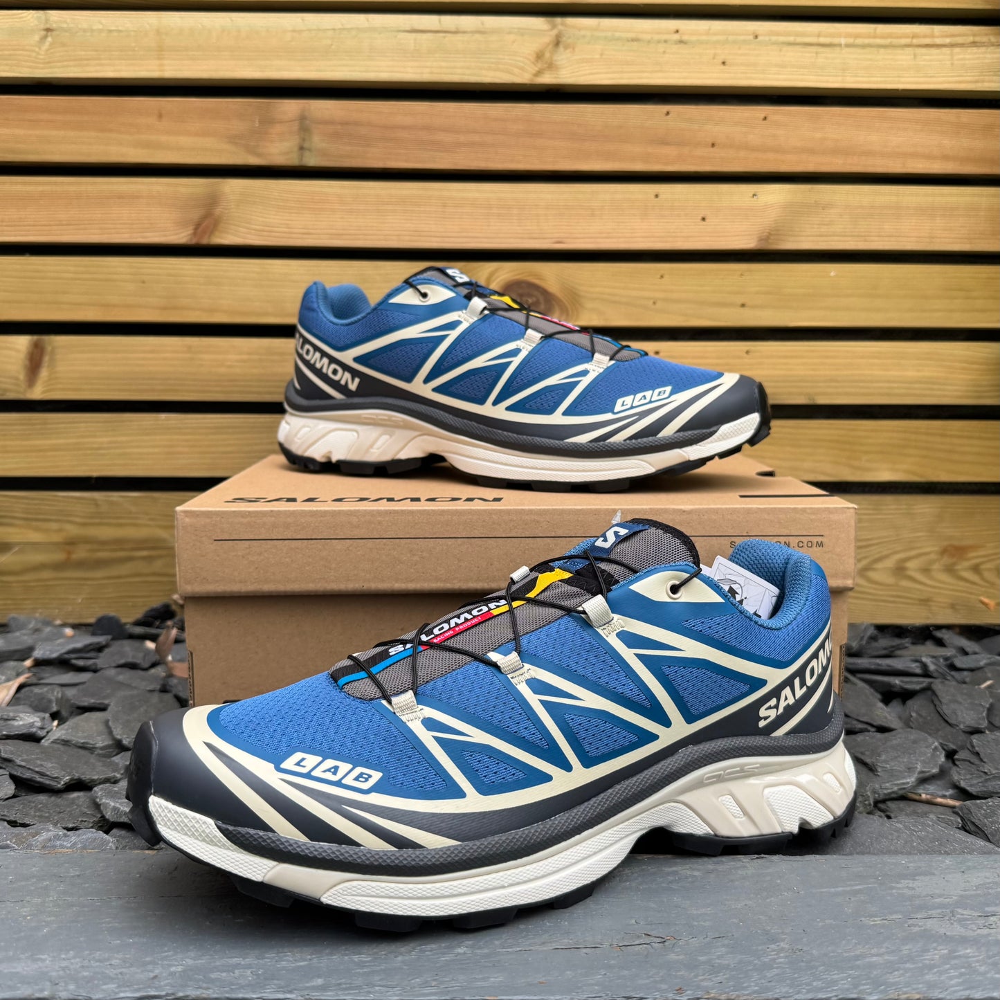 Salomon XT-6 - Dark Blue /Almond Milk / Asphalt - UK10 - Brand New