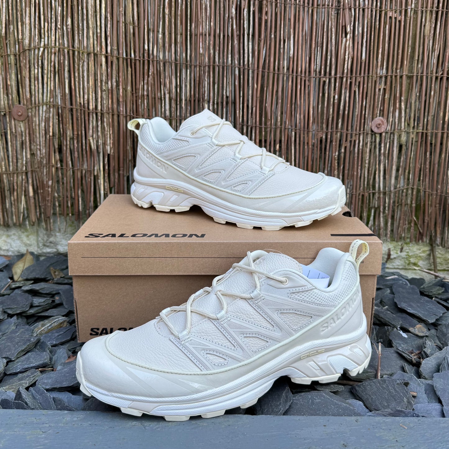 Salomon XT-6 Expanse - Vanilla Ice / Almond Milk / Transparent Yellow - UK10 - Brand New