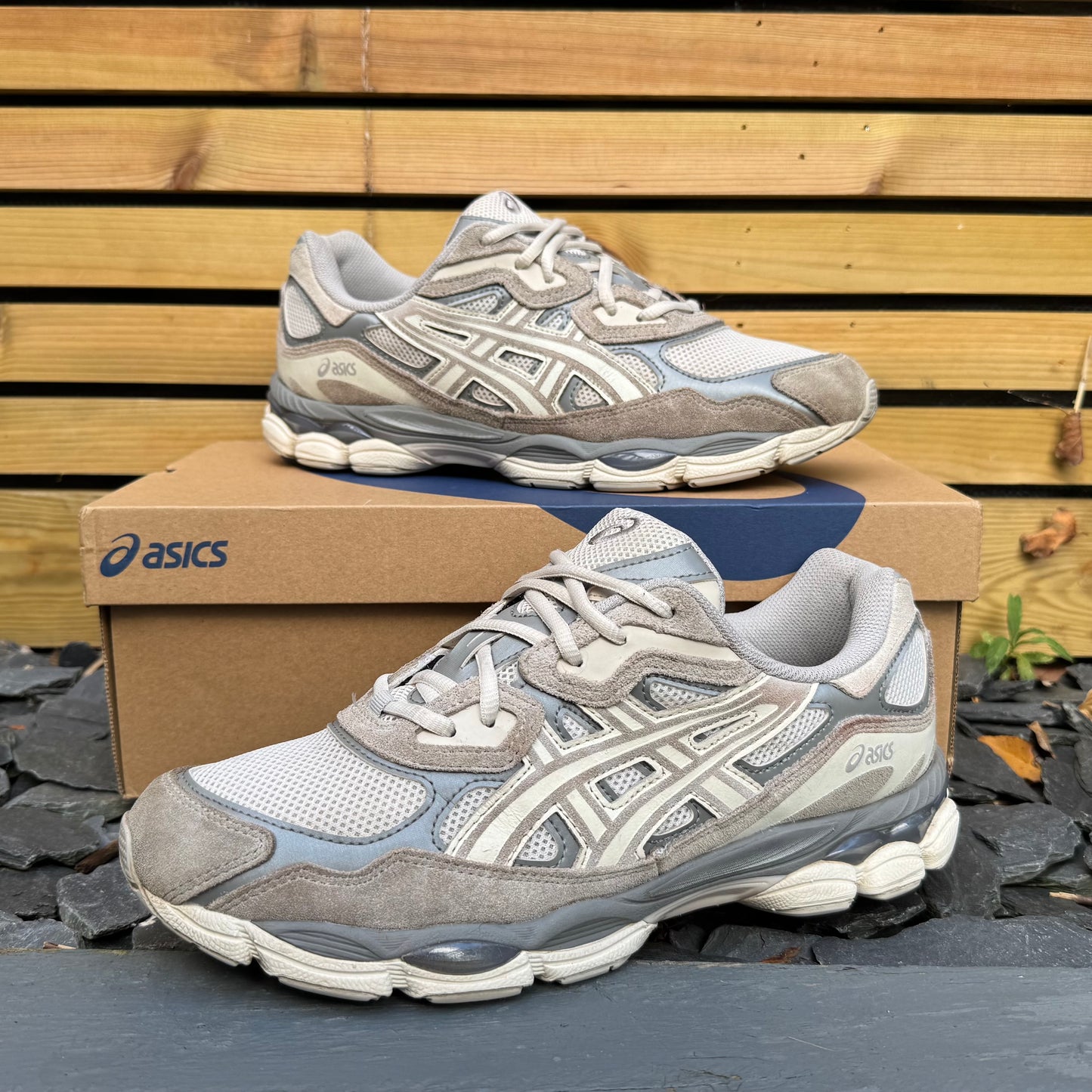 Asics Gel-NYC - Cream / Oyster Grey - UK9.5