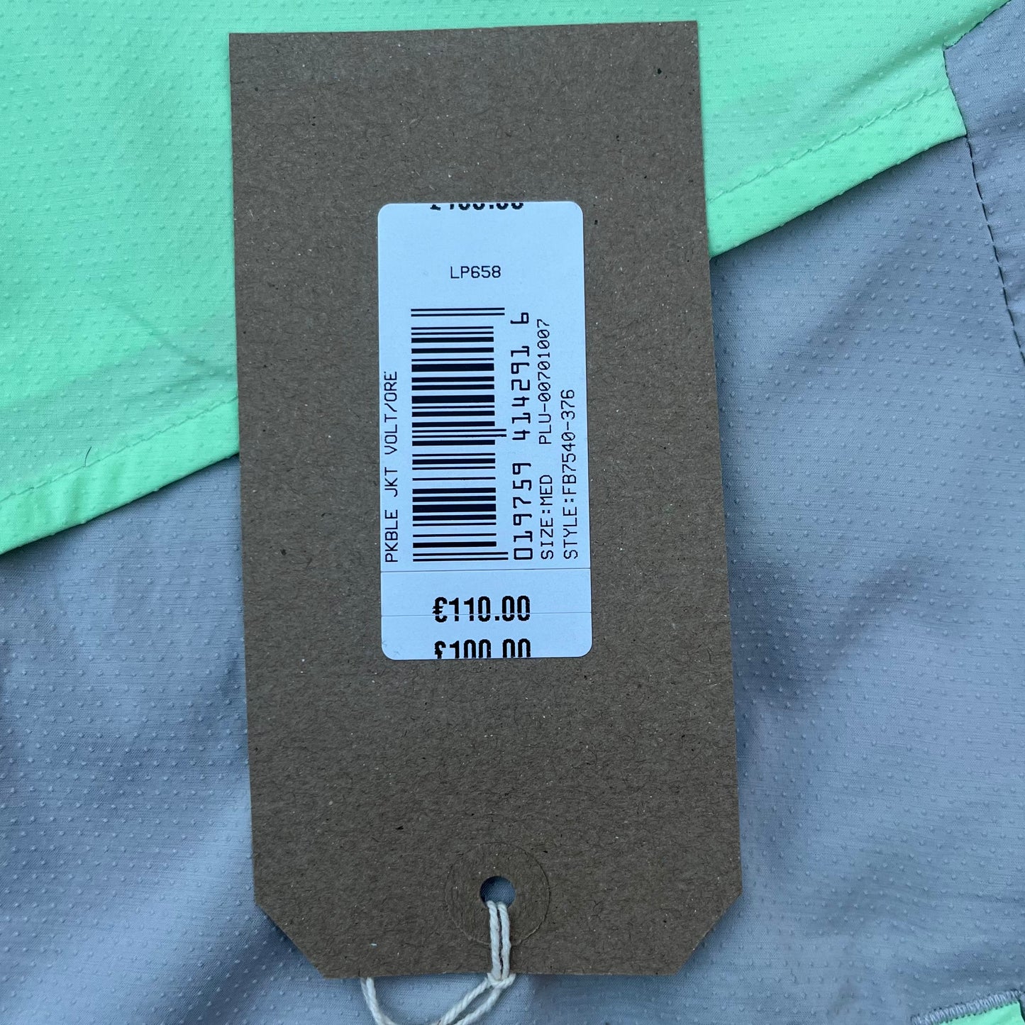 Nike Windrunner Packable Jacket Grey / Vapour Green - Medium