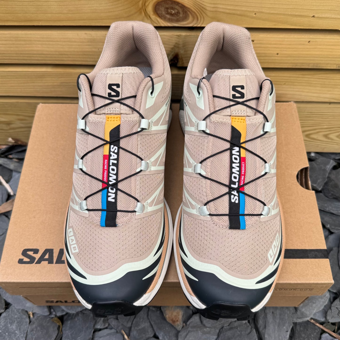 Salomon XT-6 - Oxford Tan / Carbon / Clearly Aqua - UK9 - Brand New