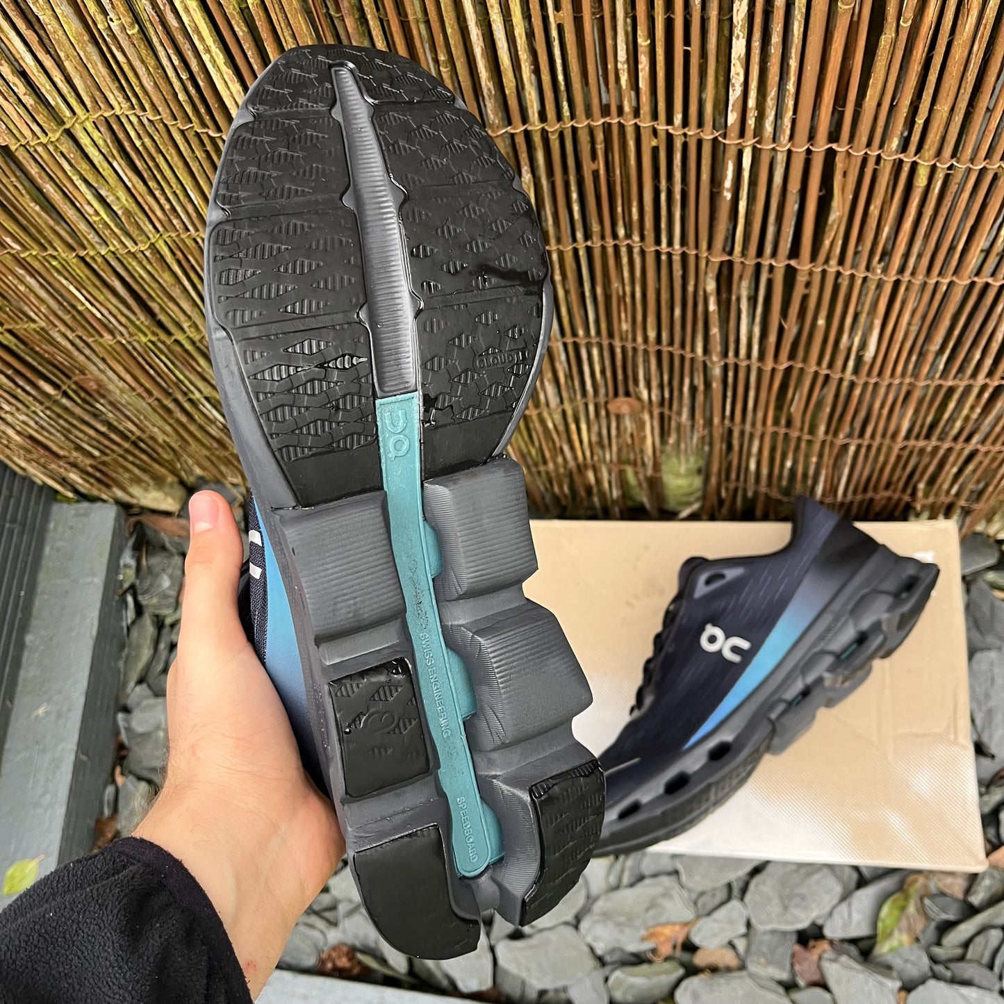 On Running CloudSpark - Black Blueberry - UK11
