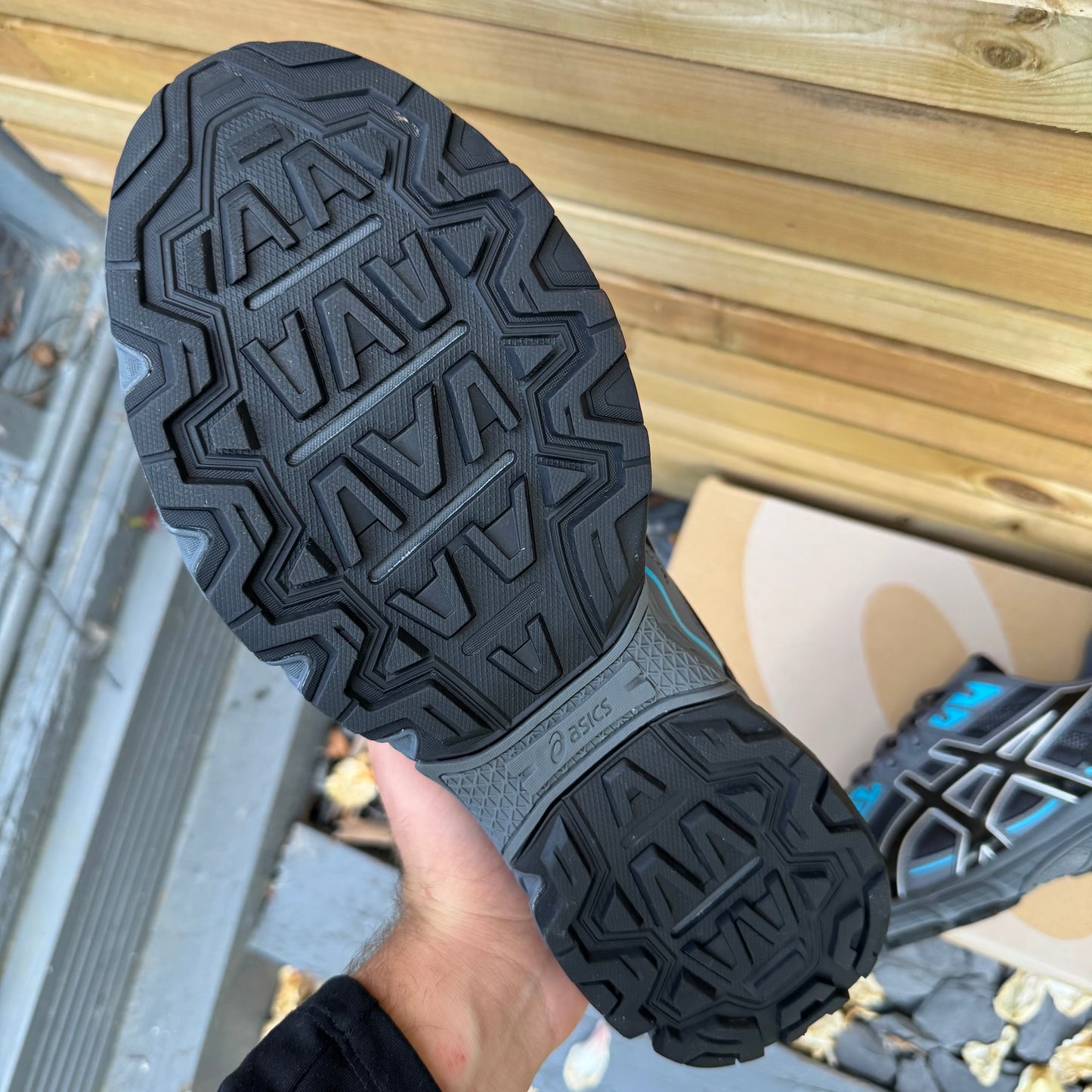 Asics Gel-Venture 6 - Black / Carrier Grey / Blue - UK10