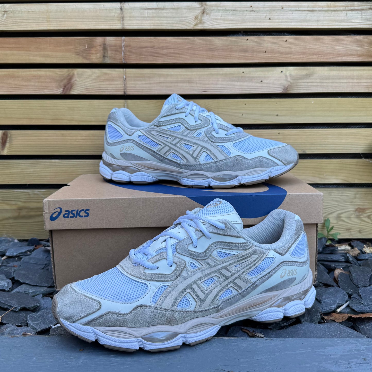 Asics Gel-NYC - White / Feather Grey - UK10.5