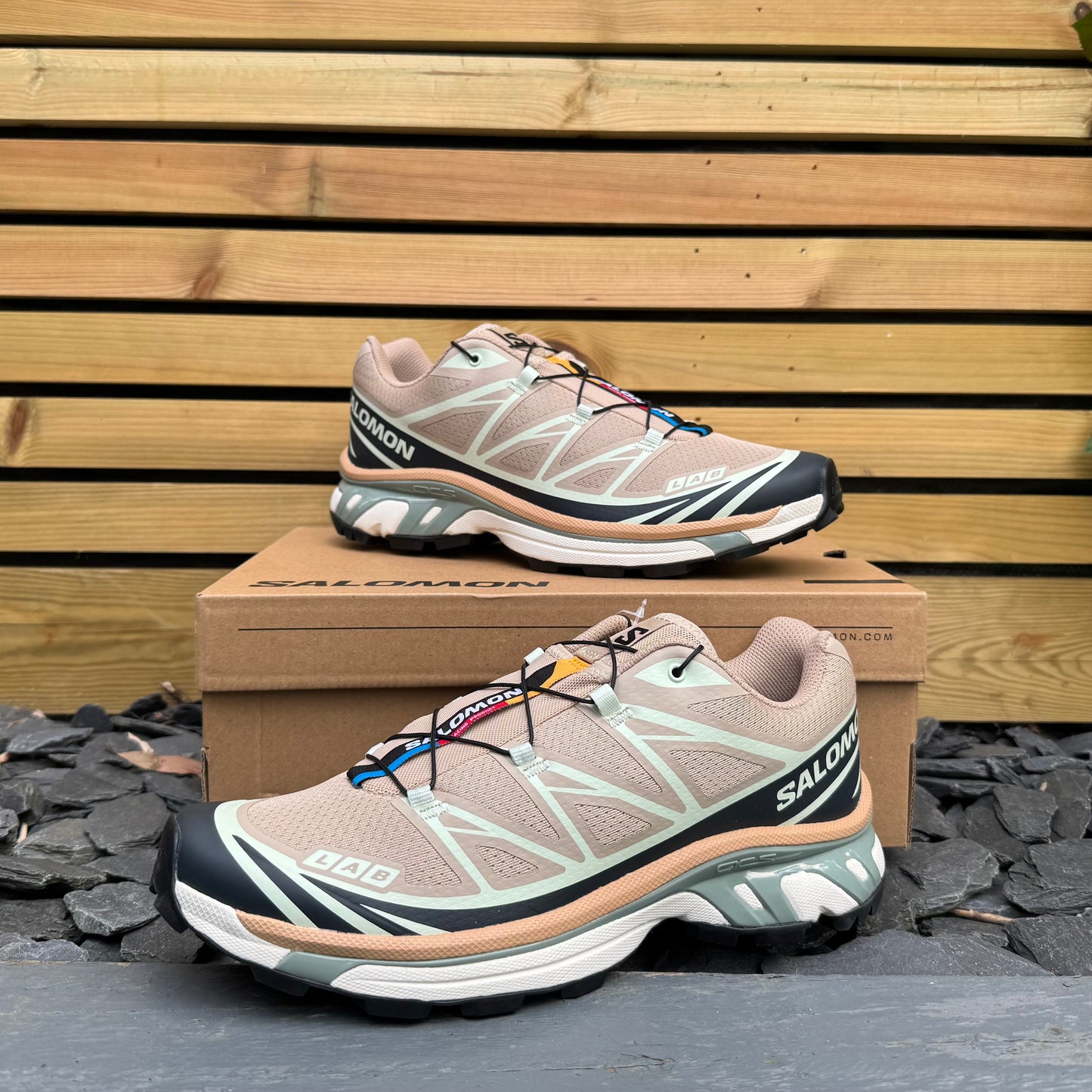 Salomon XT-6 - Oxford Tan / Carbon / Clearly Aqua - UK9 - Brand New