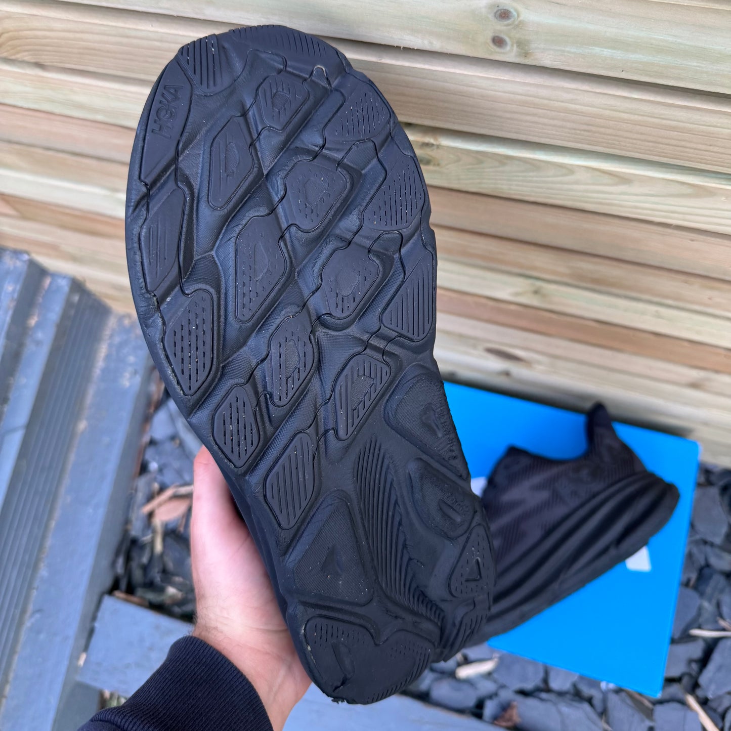 Hoka Clifton 9 - Triple Black - UK11