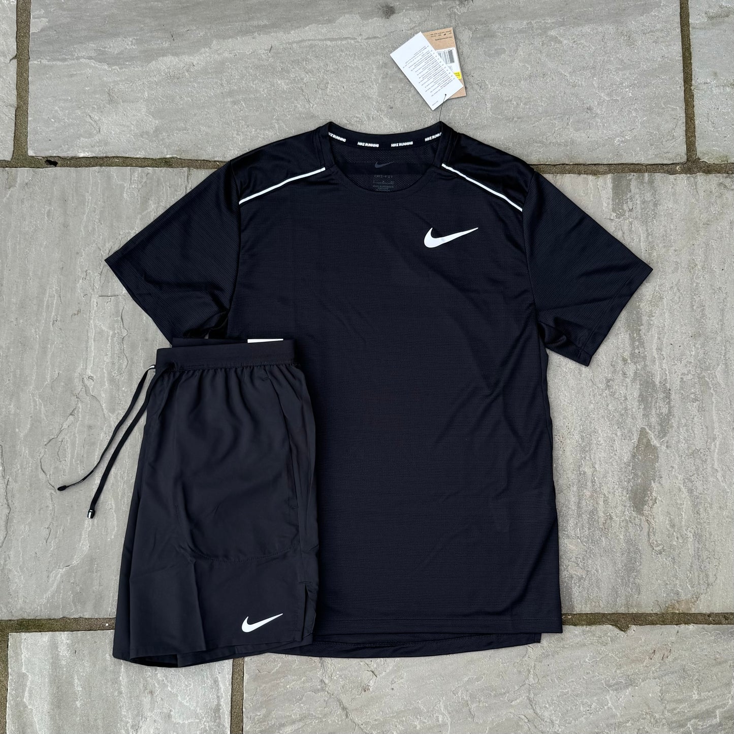 Nike Miler 1.0 - Black & Black Flex Stride Shorts - Brand New - Multiple Sizes