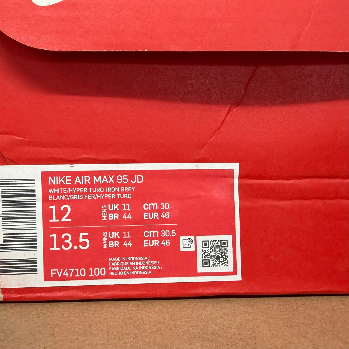 Nike Air Max 95 JD Exclusive - Hyper Turquoise - UK11