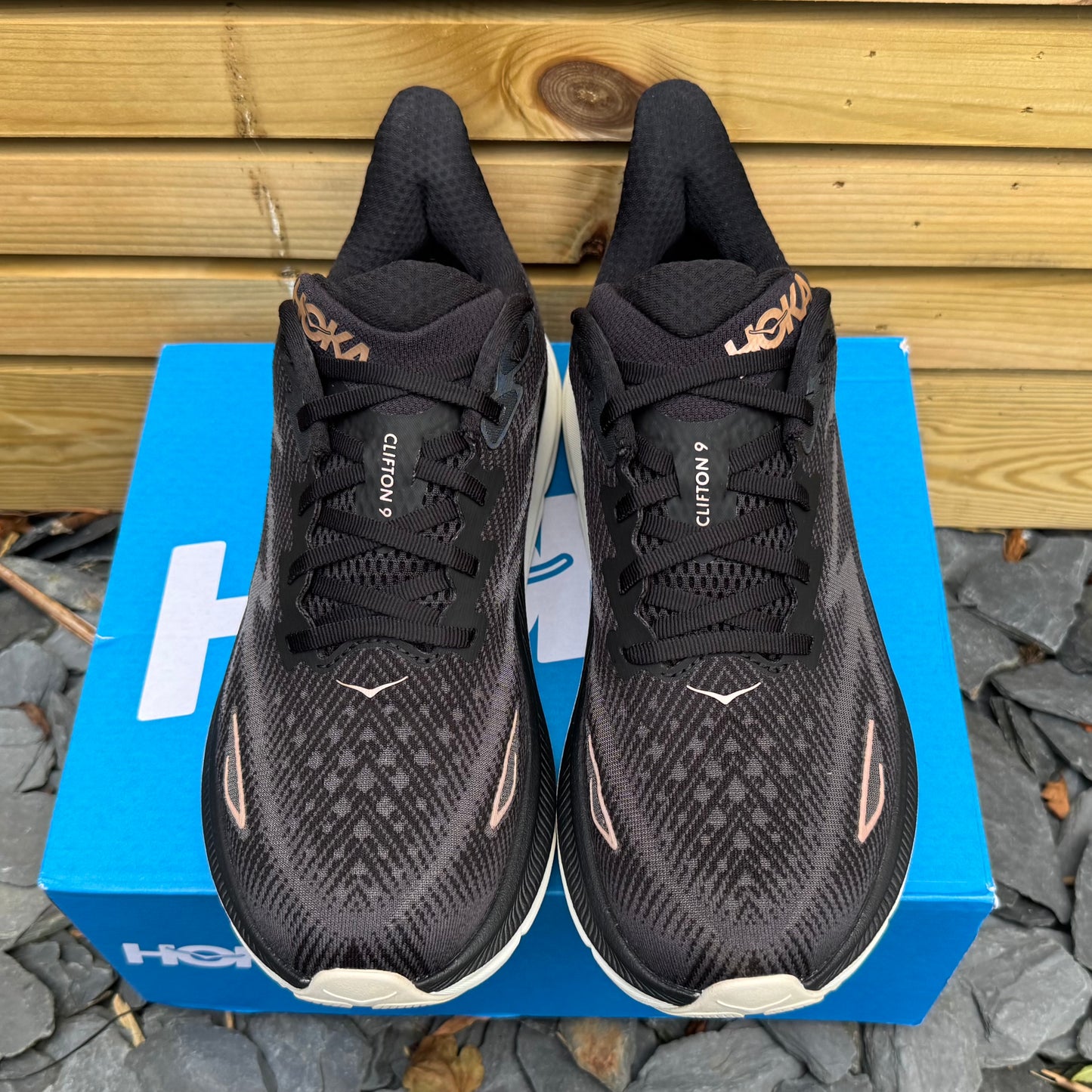 Hoka Clifton 9 - Black / Copper - UK8