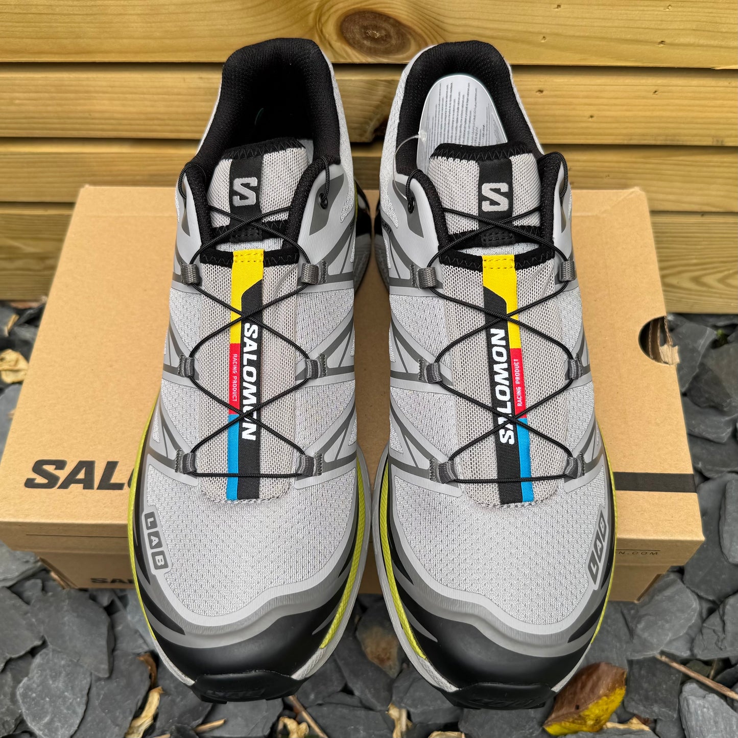 Salomon XT-6 - Alloy / Black / Dark Citron - UK11.5 - Brand New