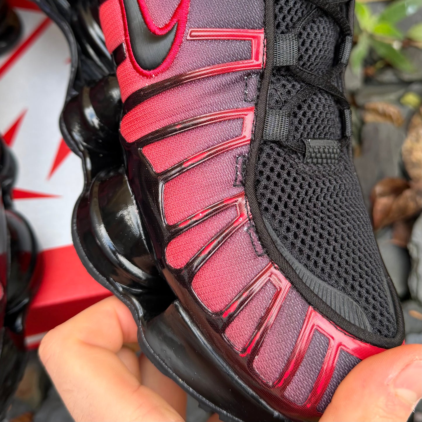 Nike Shox TL - Black / University Red - UK10.5
