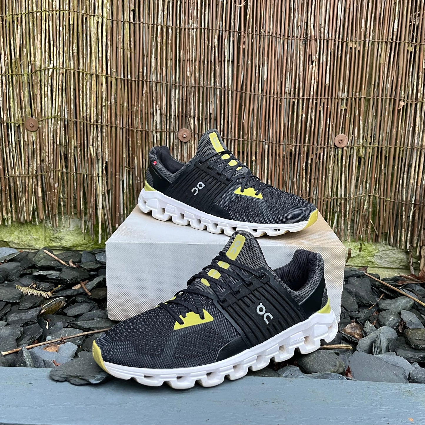 On Running CloudSwift 2.0 - Magnet Black / Citron Yellow - UK10