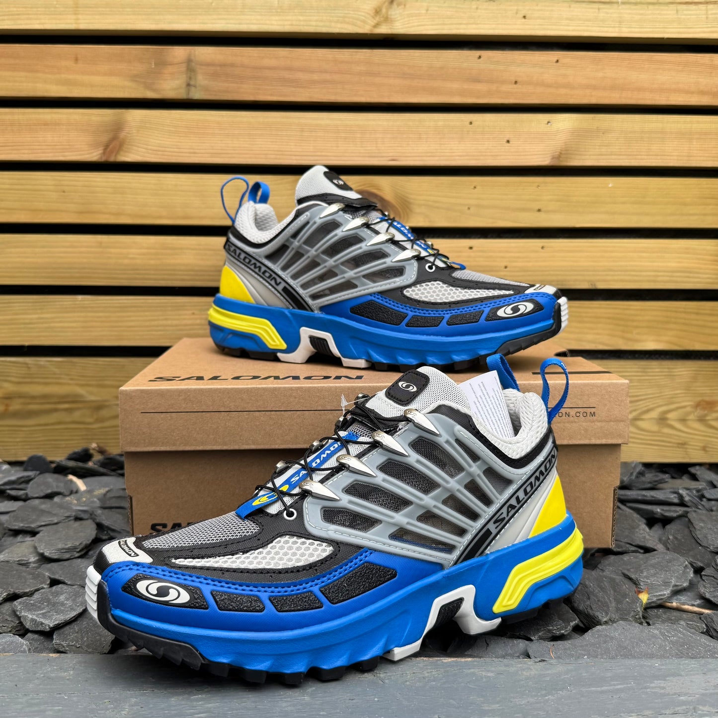 Salomon ACS Pro - Lapis Blue / Black / Buttercup - UK6.5 - Brand New