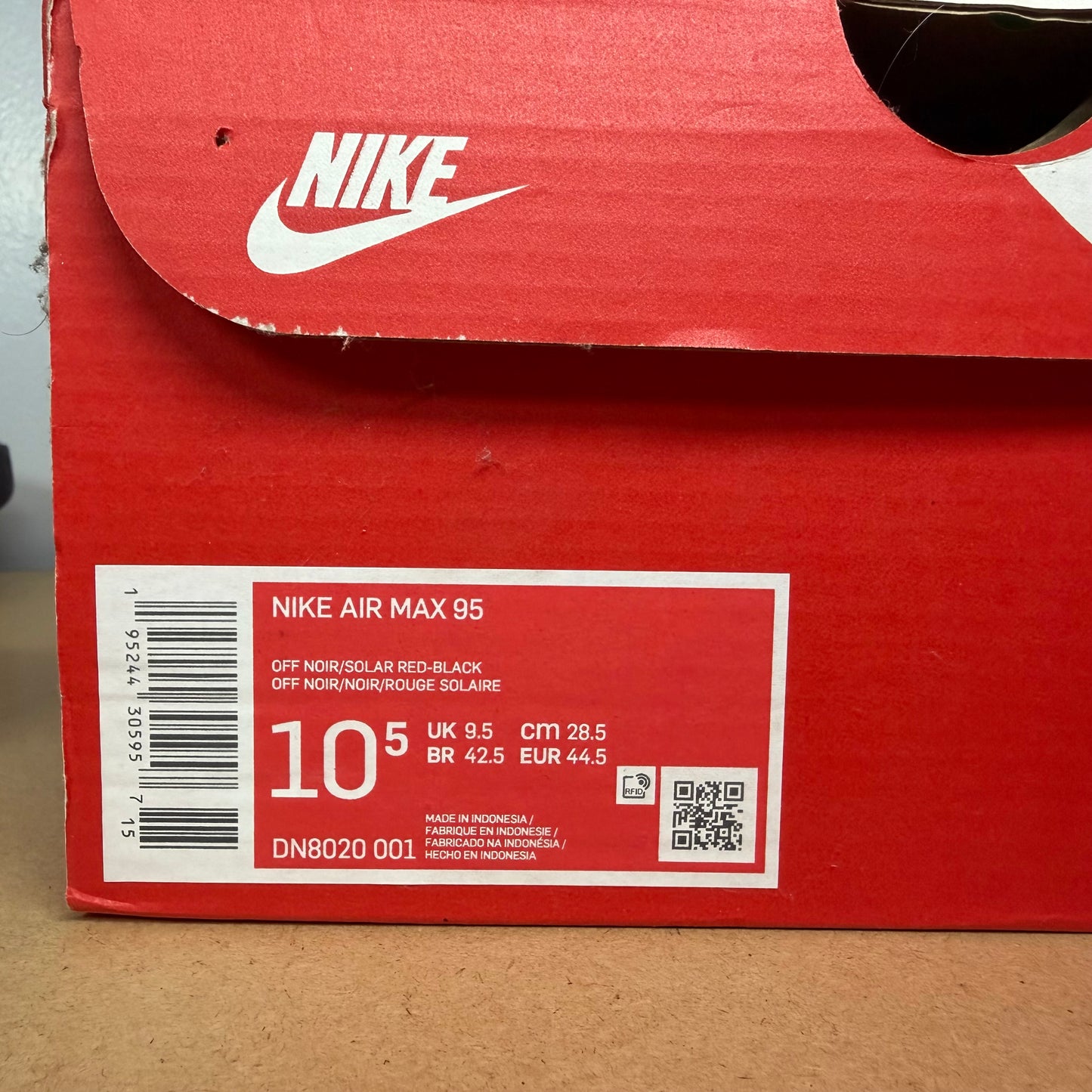 Nike Air Max 95 OG - Greedy 3.0 - UK9.5