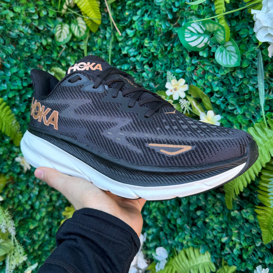 Hoka Clifton 9 - Black / Copper - UK9.5