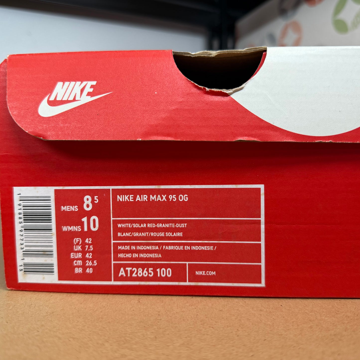 Nike Air Max 95 OG - Solar Red 2018 - UK7.5