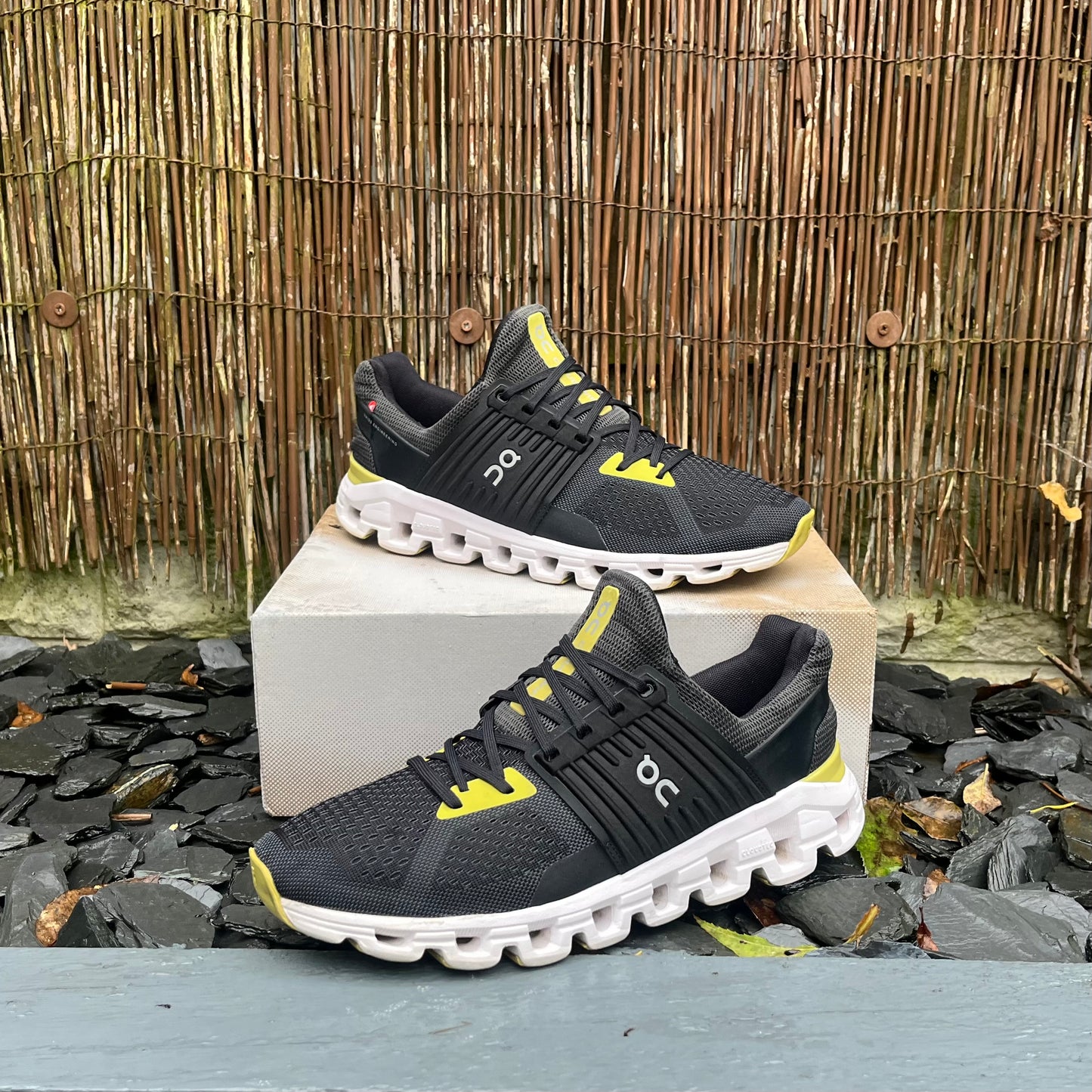 On Running CloudSwift 2.0 - Magnet Black / Citron Yellow - UK9.5