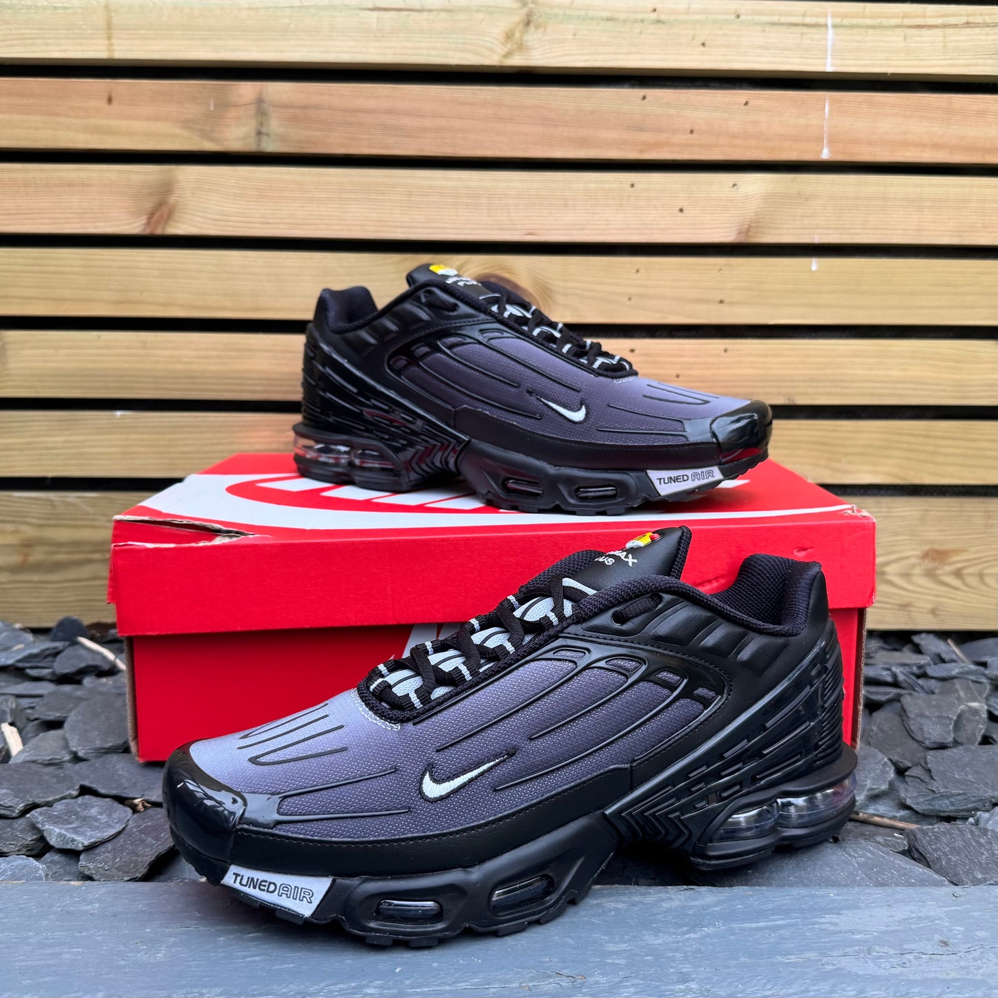 Nike Air Max Plus TN 3 - Black / Wolf Grey - UK8.5