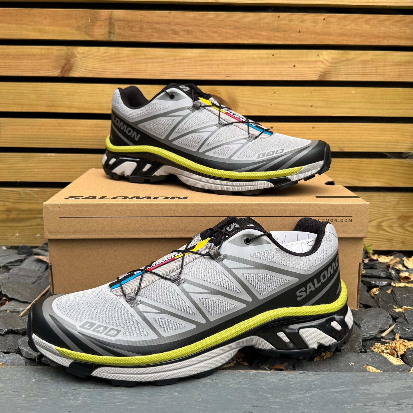 Salomon XT-6 - Alloy / Black / Dark Citron - UK11.5 - Brand New