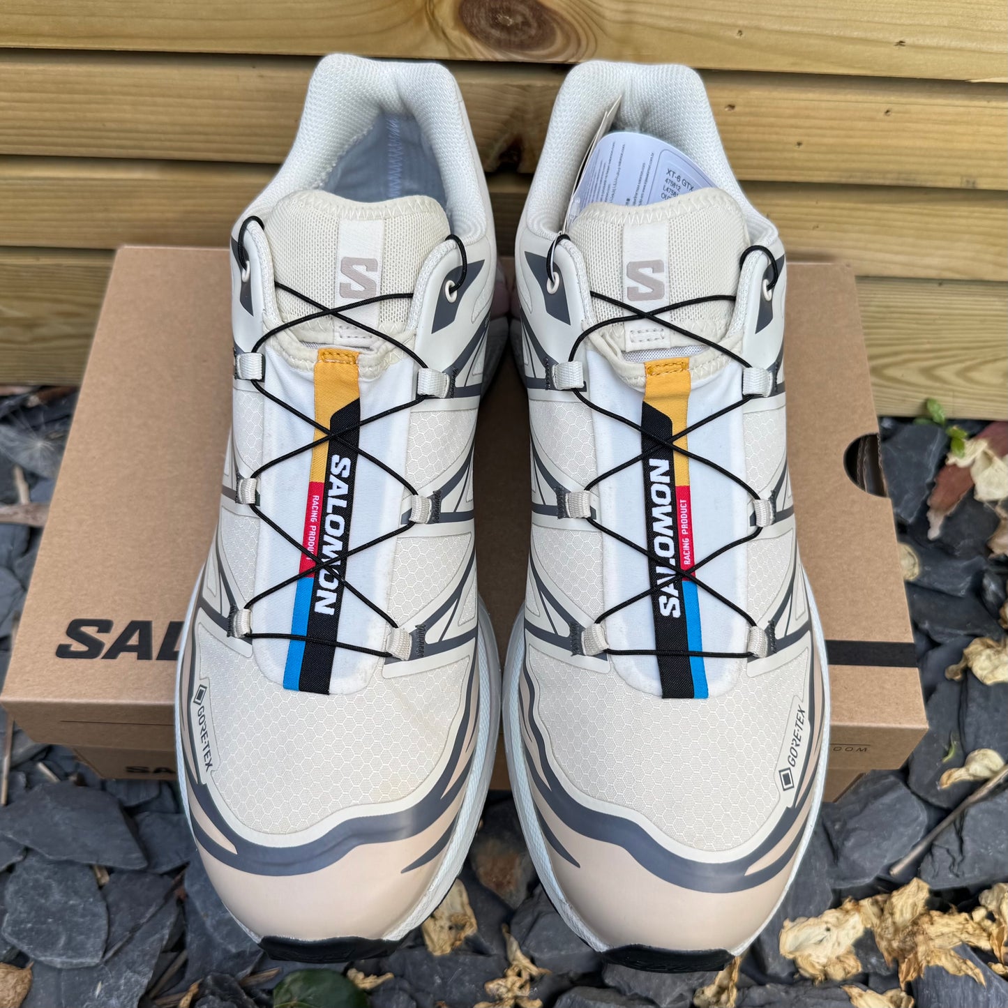 Salomon XT-6 Gore-Tex - Almond Milk / Feather Grey / Pale Mauve - UK11.5 - Brand New