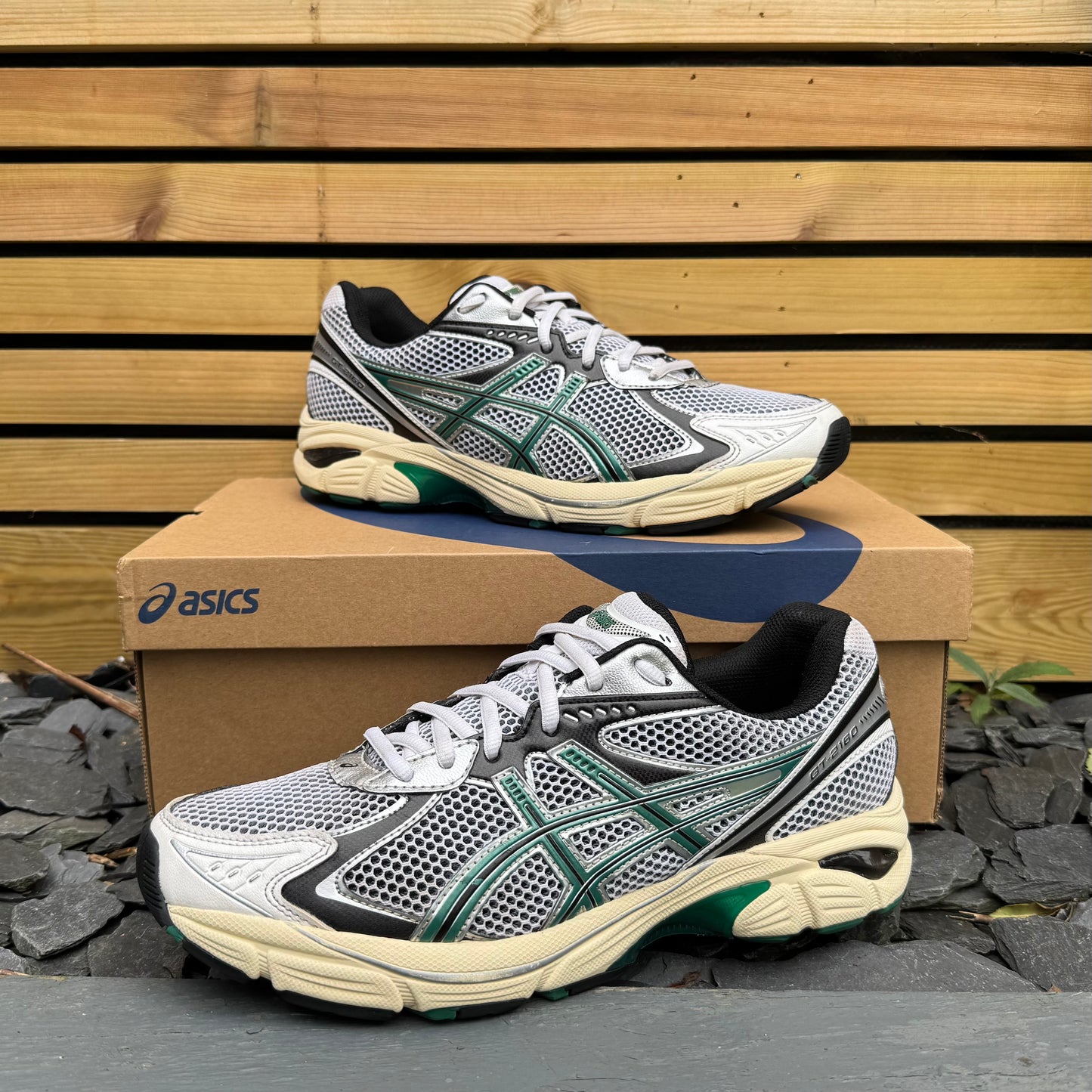 Asics GT-2160 - White / Jasper Green - UK9