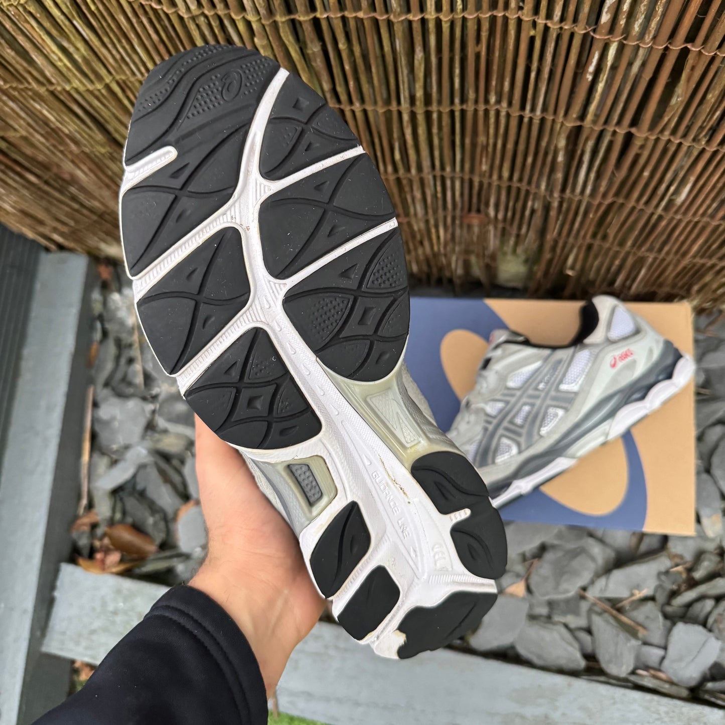 Asics Gel-NYC - White / Steel Grey - UK9