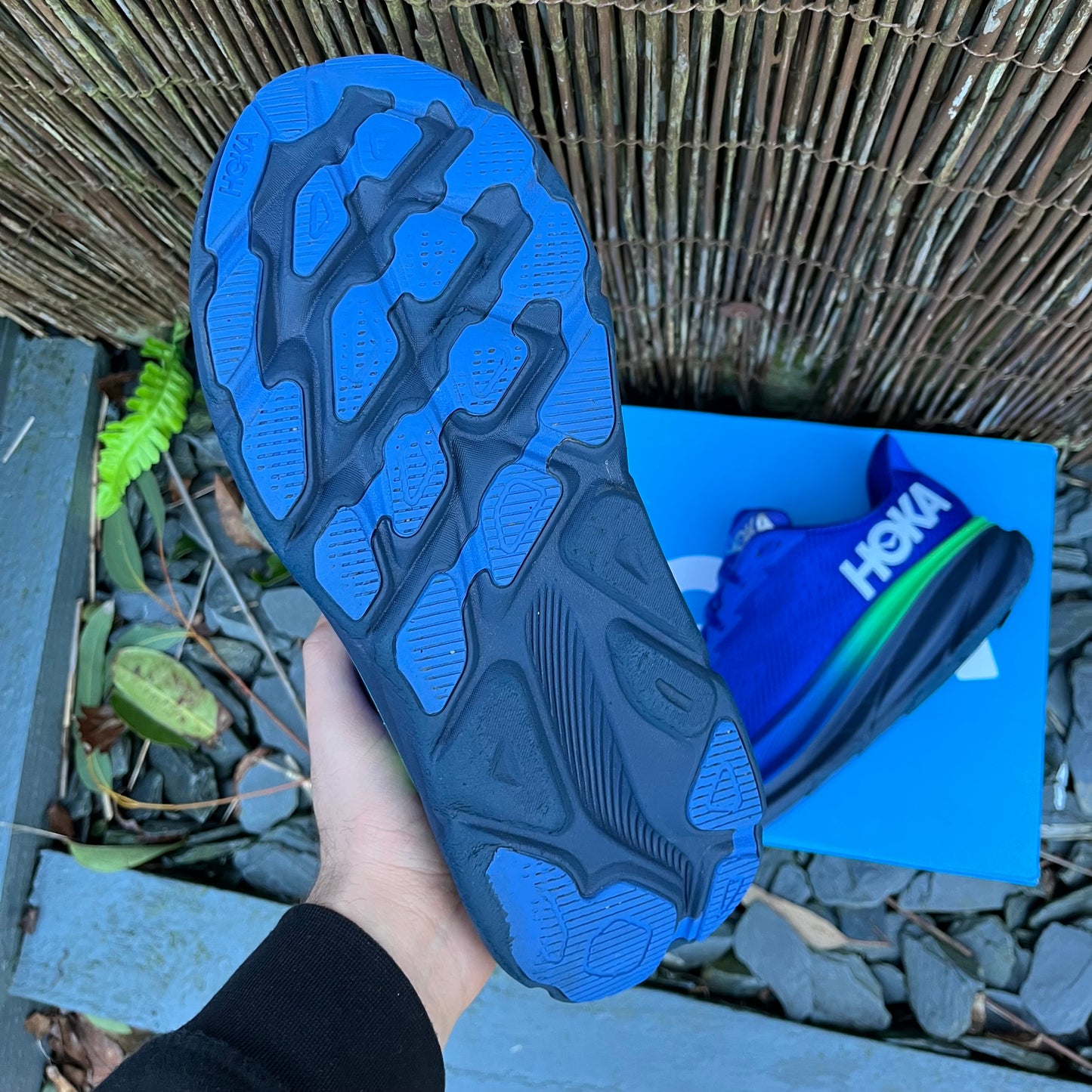 Hoka Clifton 9 Gore-Tex - Dazzling Blue / Evening Sky - UK10.5