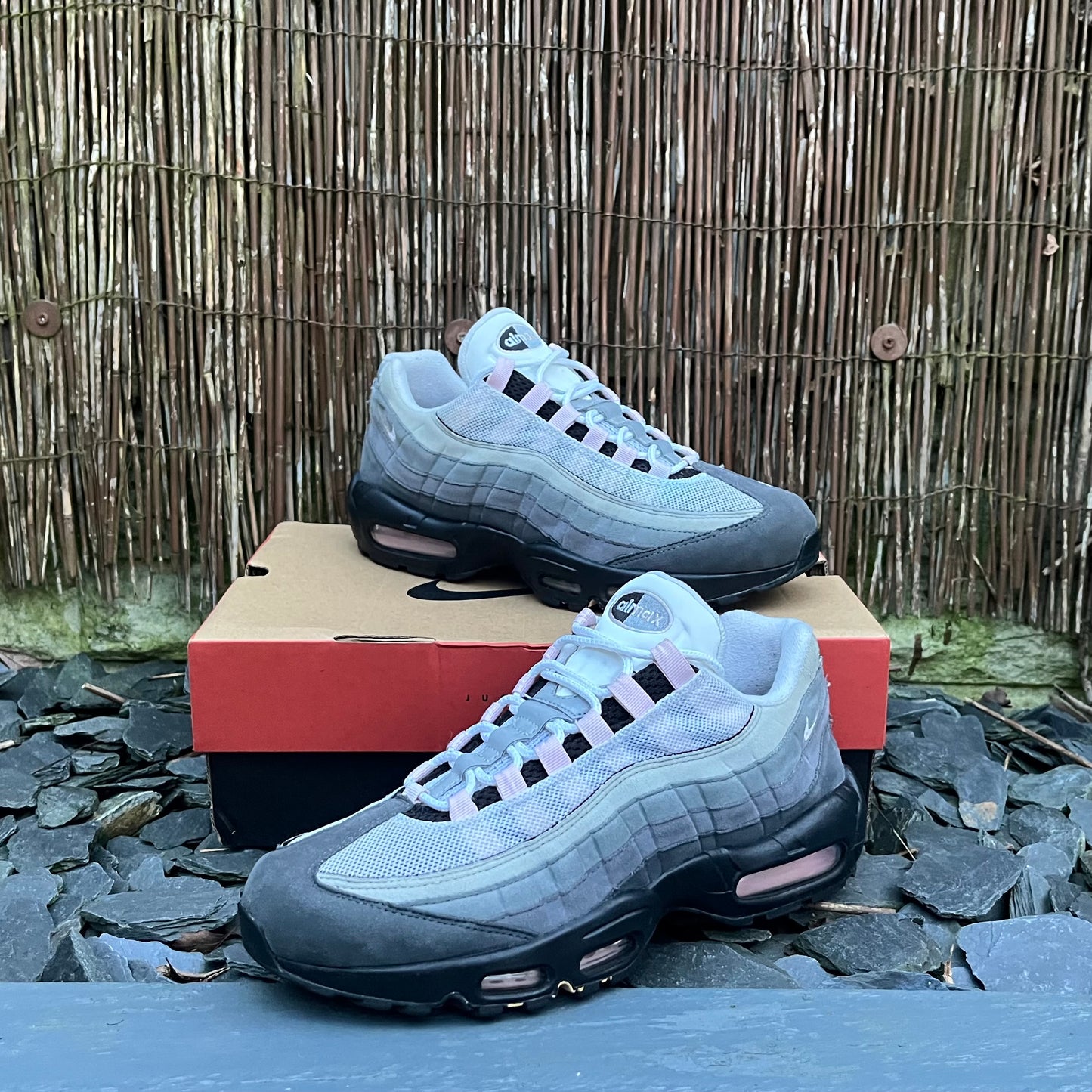 Nike Air Max 95 OG - Gunsmoke / Pink Foam - UK9