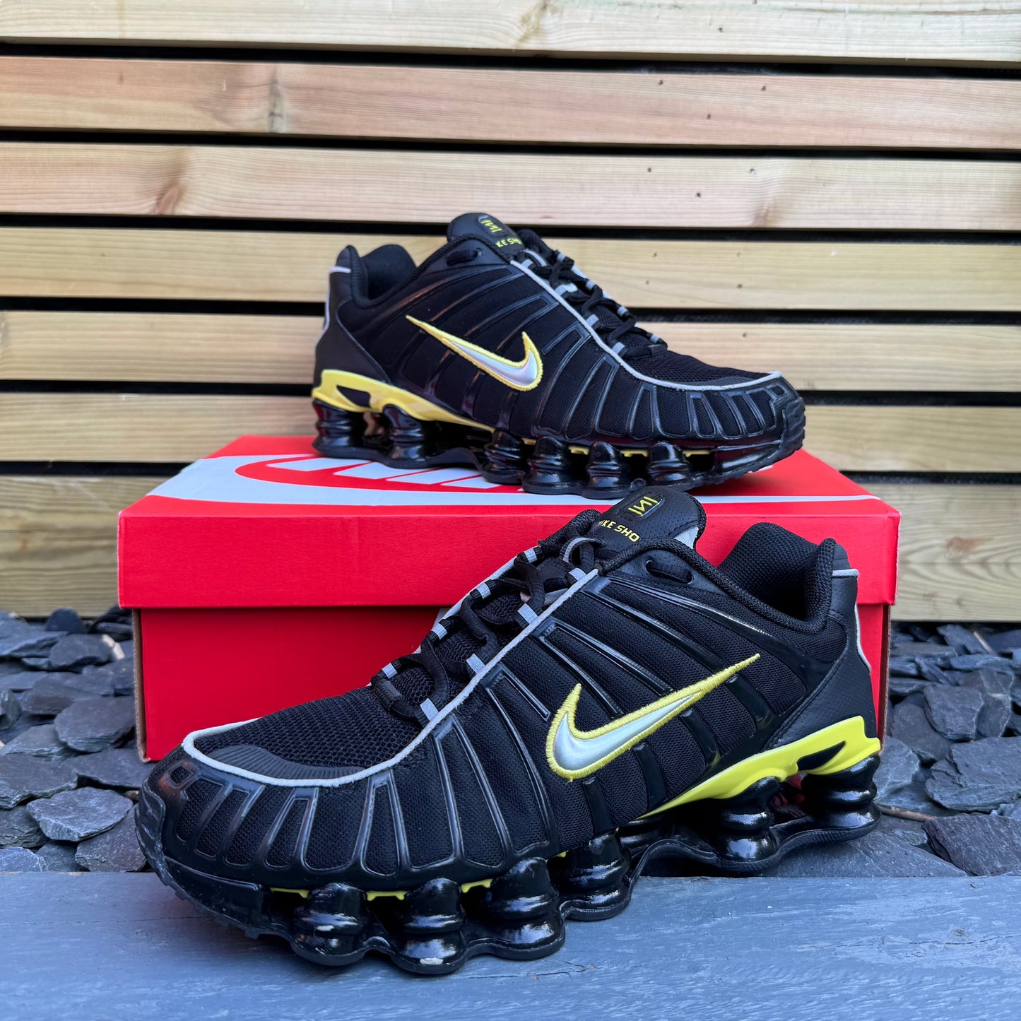 Nike Shox TL - Black / Dynamic Yellow - UK9.5