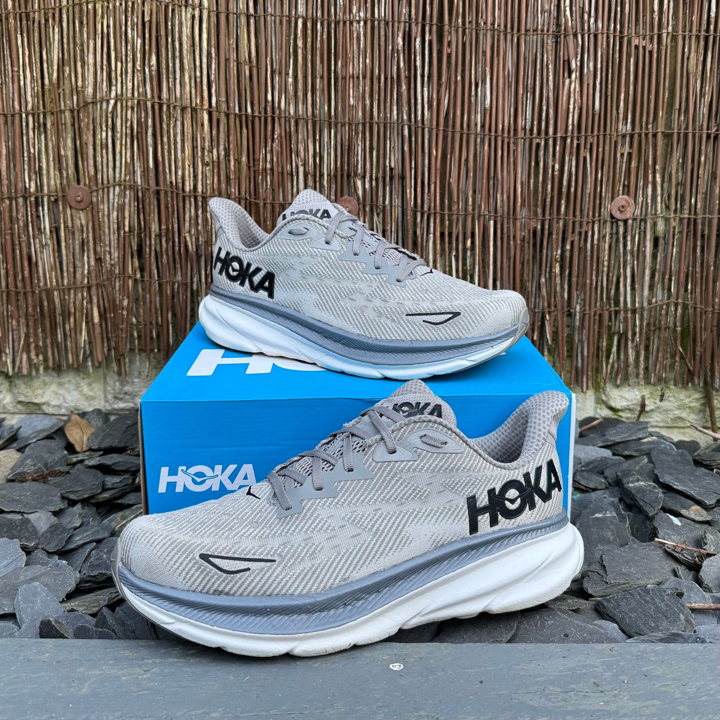 Hoka Clifton 9 - Wolf Grey - UK10.5