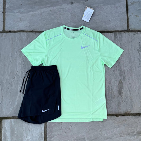 Nike Miler 1.0 - Vapour Green & Black Flex Strides Shorts - Brand New - Multiple Sizes