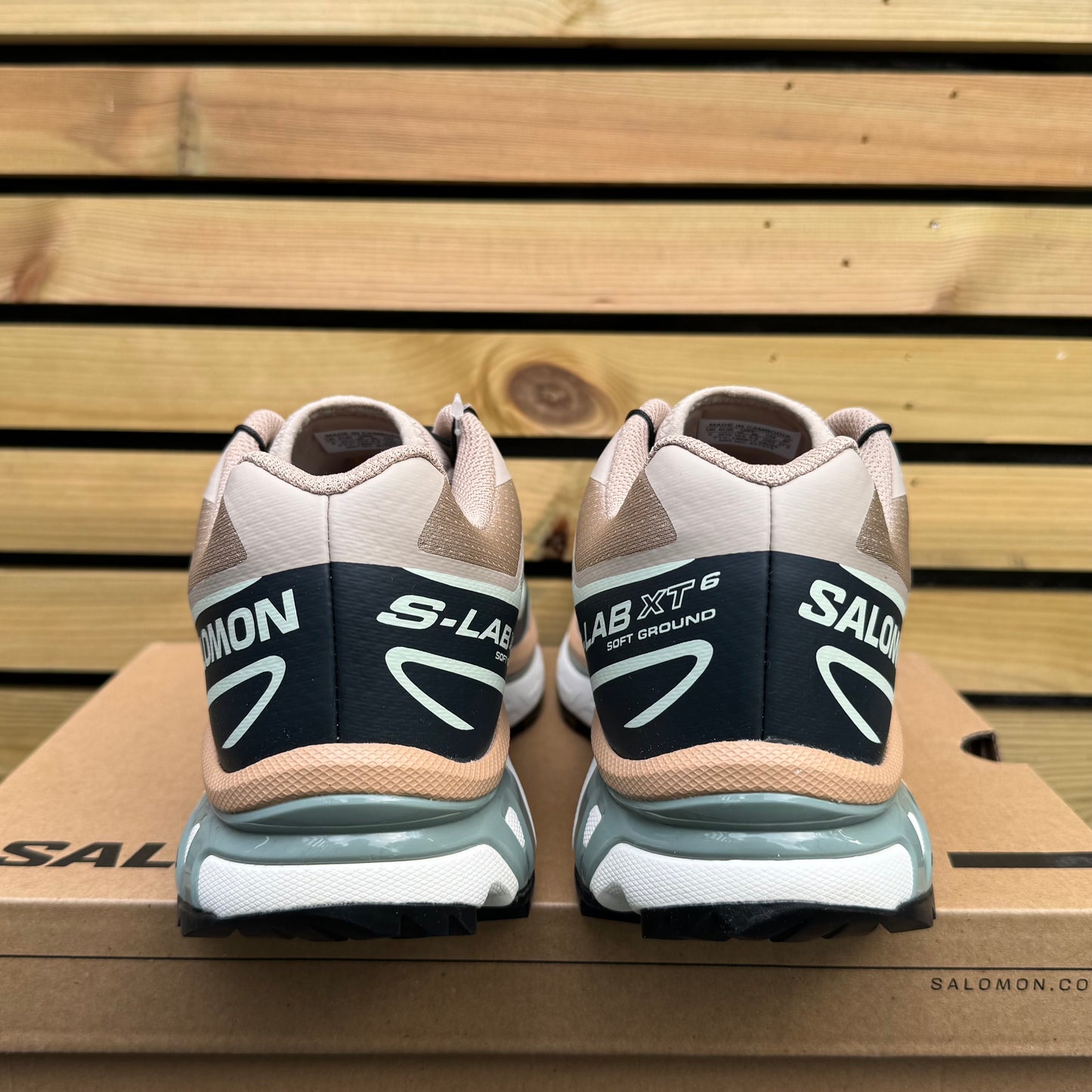 Salomon XT-6 - Oxford Tan / Carbon / Clearly Aqua - UK9 - Brand New