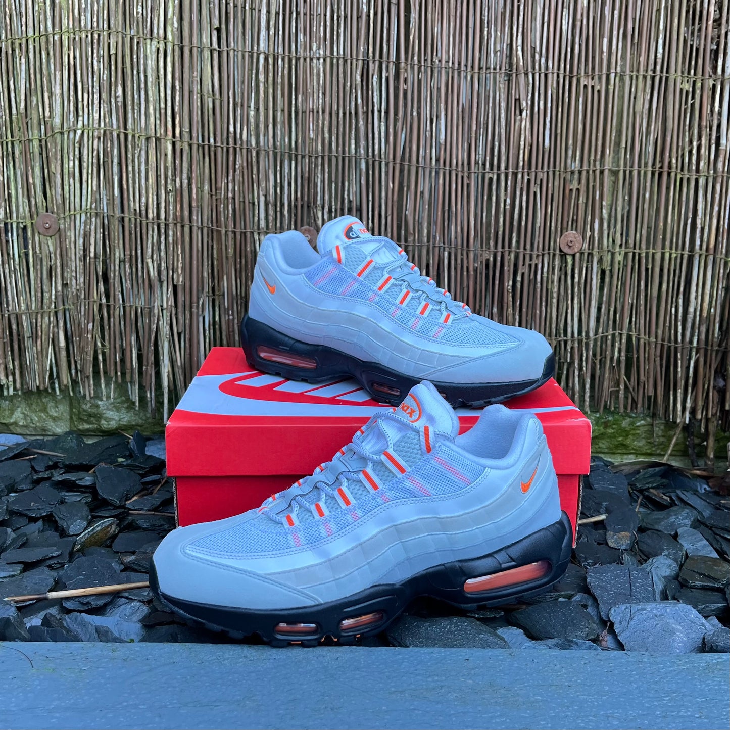 Nike Air Max 95 - Wolf Grey / Safety Orange - UK11