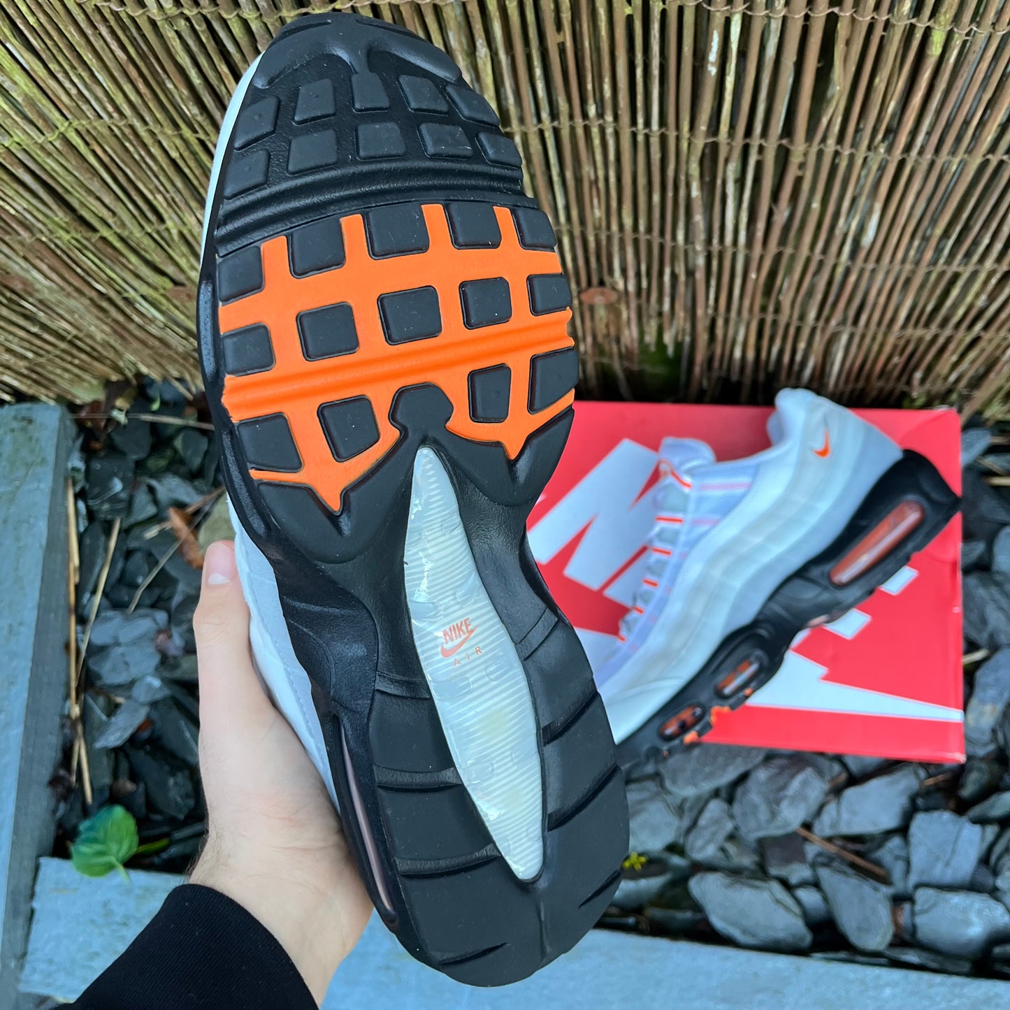 Nike Air Max 95 - Wolf Grey / Safety Orange - UK11