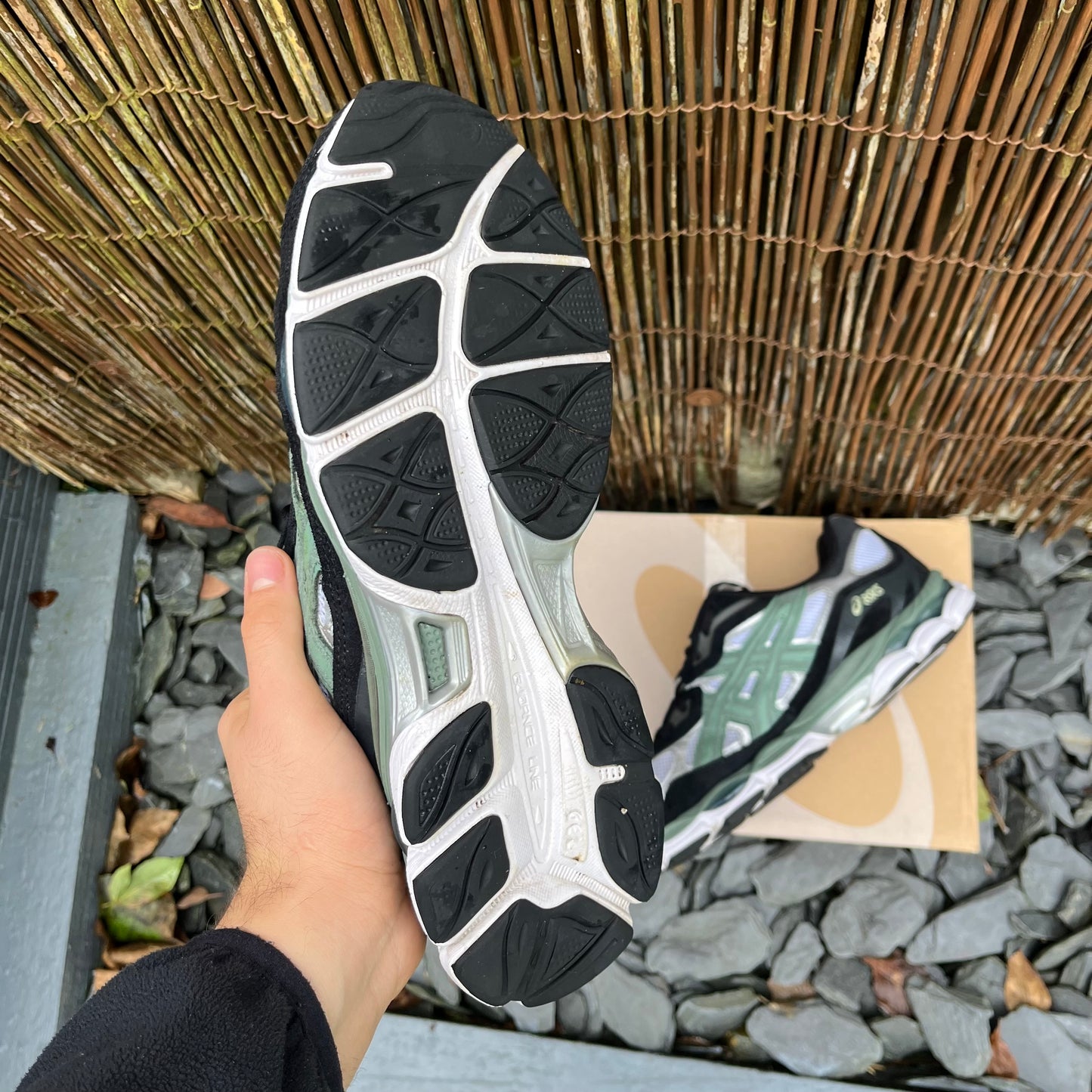 Asics Gel-NYC White / Ivy - UK7.5