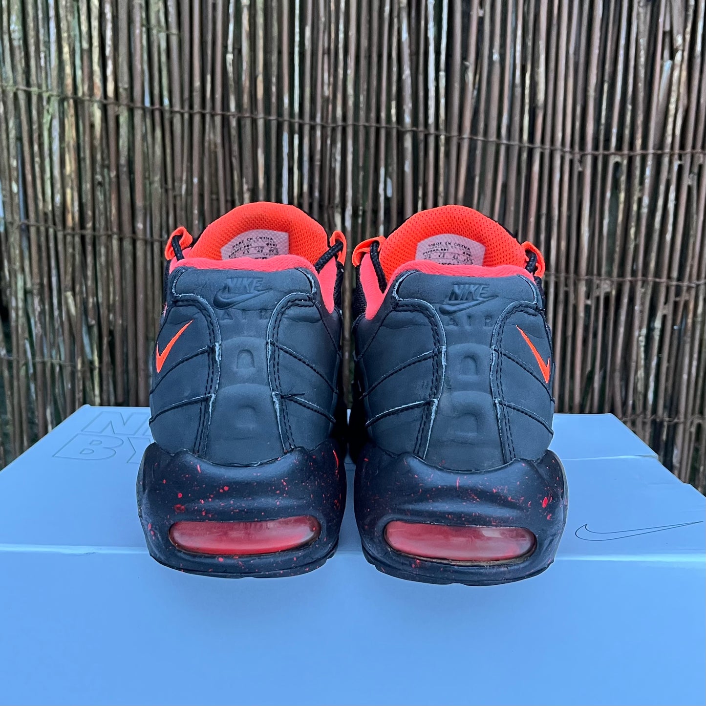 Nike Air Max 95 ID “Nike By You” 3M Reflective - Black / Orange - UK8.5