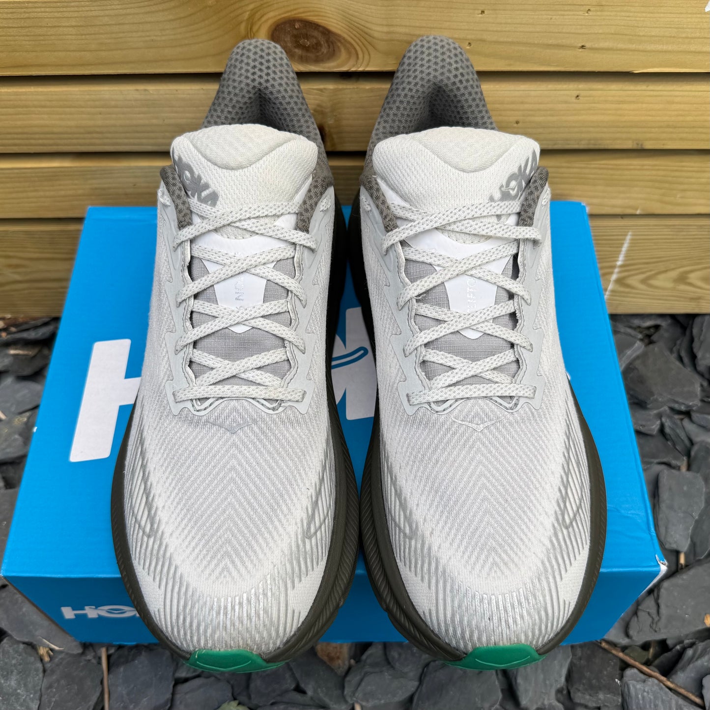 Hoka Clifton 9 Gore-Tex Invisible Fit - Harbour Mist / Barley - UK10