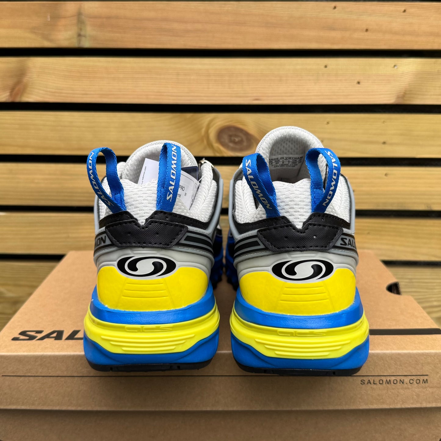 Salomon ACS Pro - Lapis Blue / Black / Buttercup - UK6.5 - Brand New