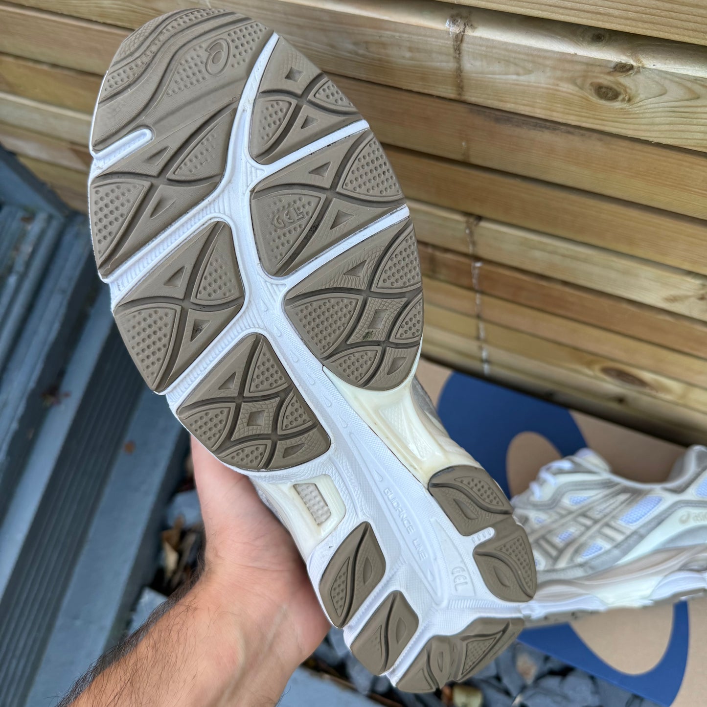 Asics Gel-NYC - White / Feather Grey - UK10.5