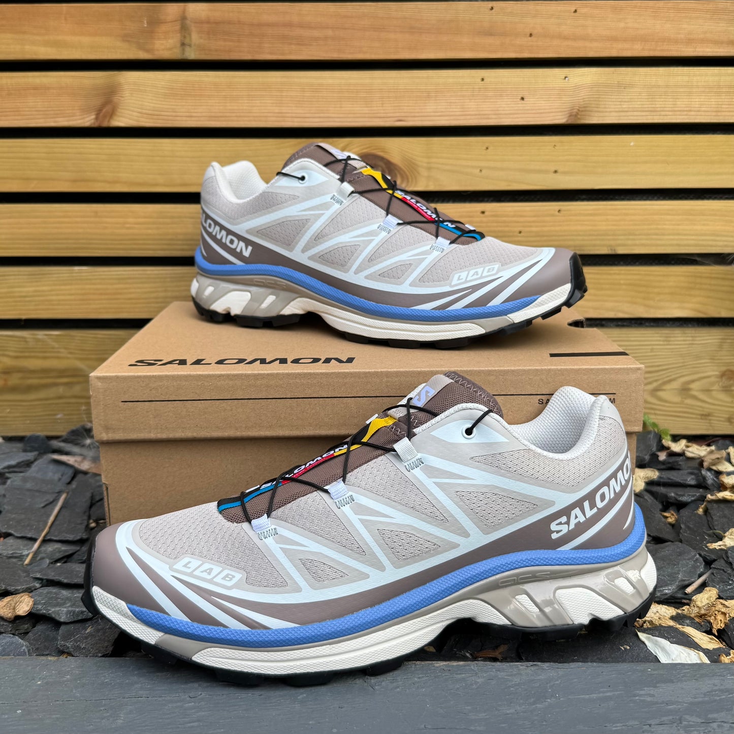 Salomon XT-6 - Sliver Cloud / Iron / Ultramarine - UK10 - Brand New
