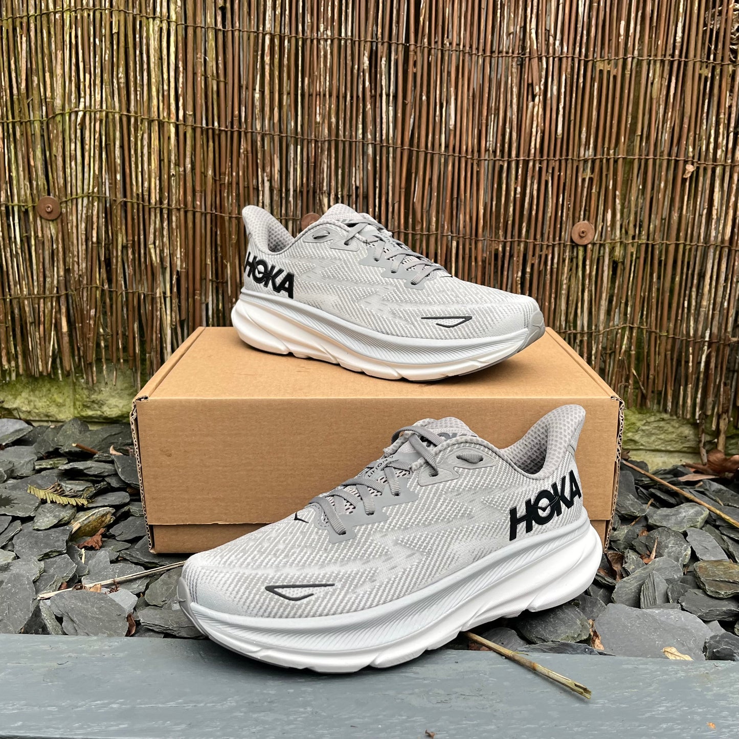 Hoka Clifton 9 - Wolf Grey - UK9.5