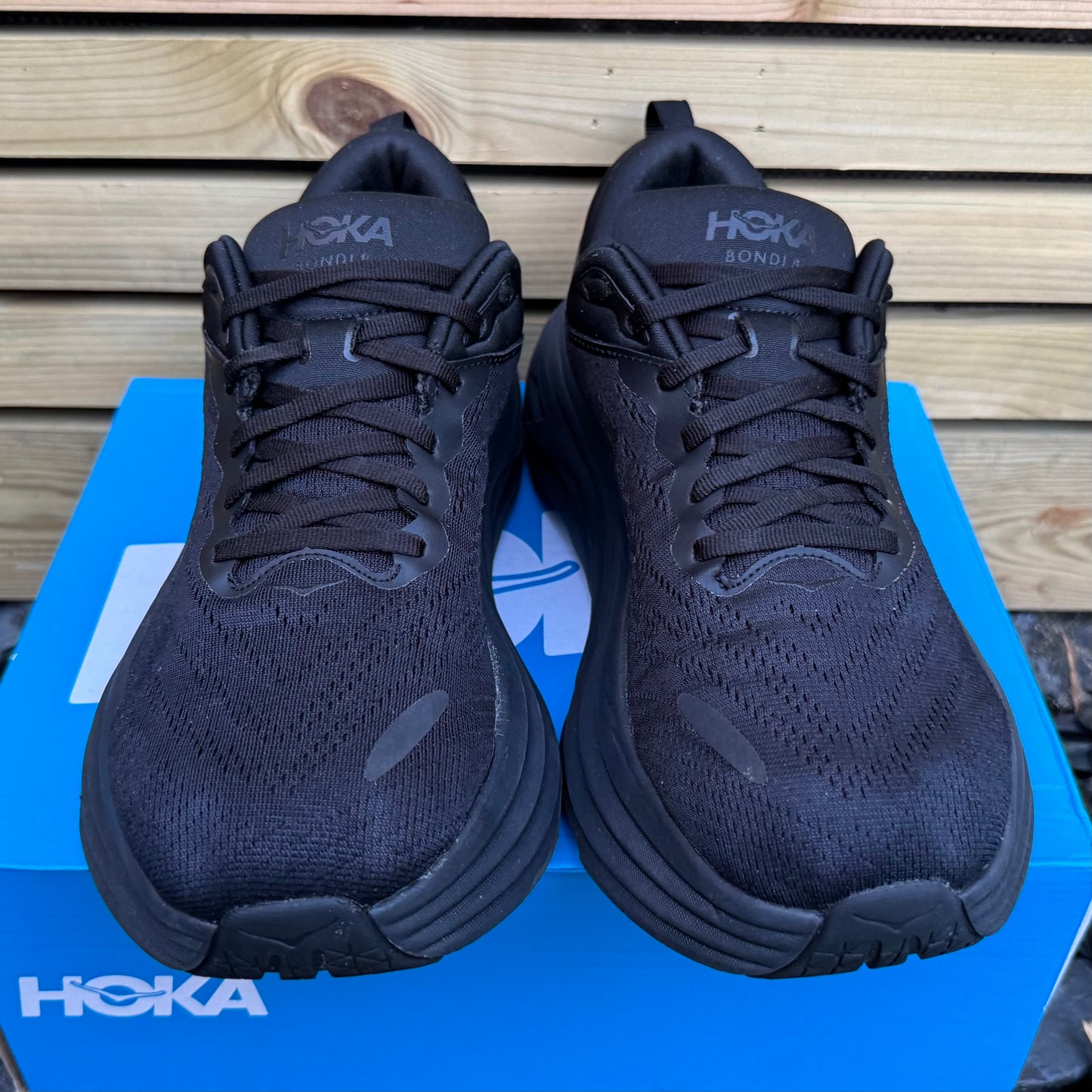 Hoka Bondi 8 - Triple Black - UK10.5