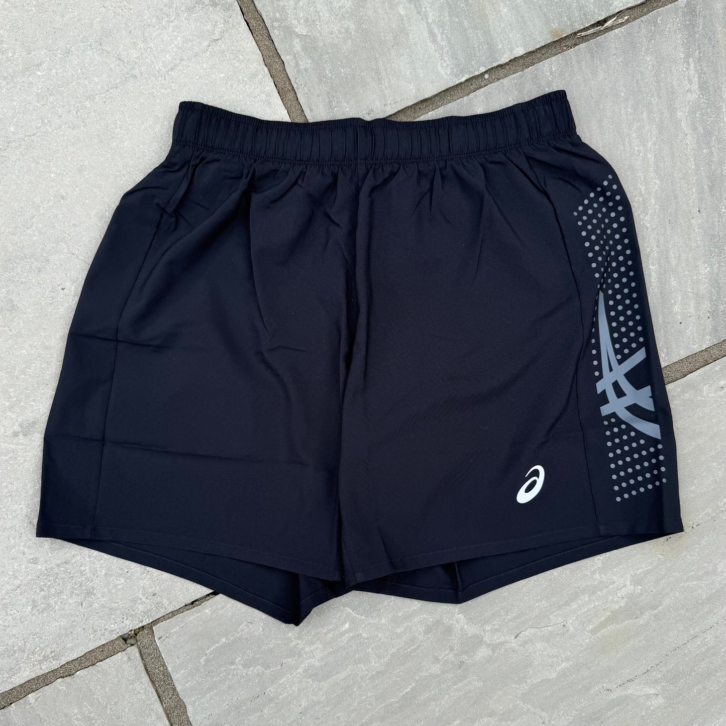 Asics Icon Shorts - Performance Black / Carrier Grey - Brand New - Multiple Sizes