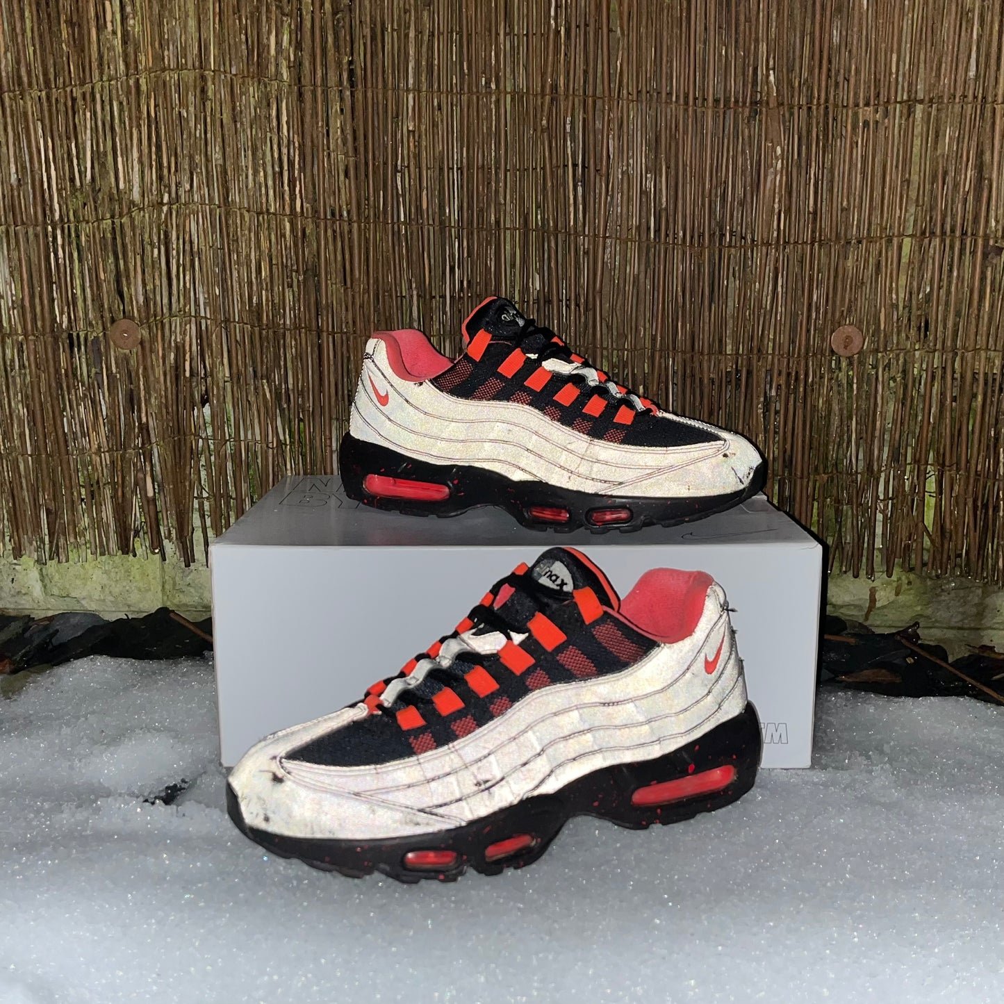 Nike Air Max 95 ID “Nike By You” 3M Reflective - Black / Orange - UK8.5