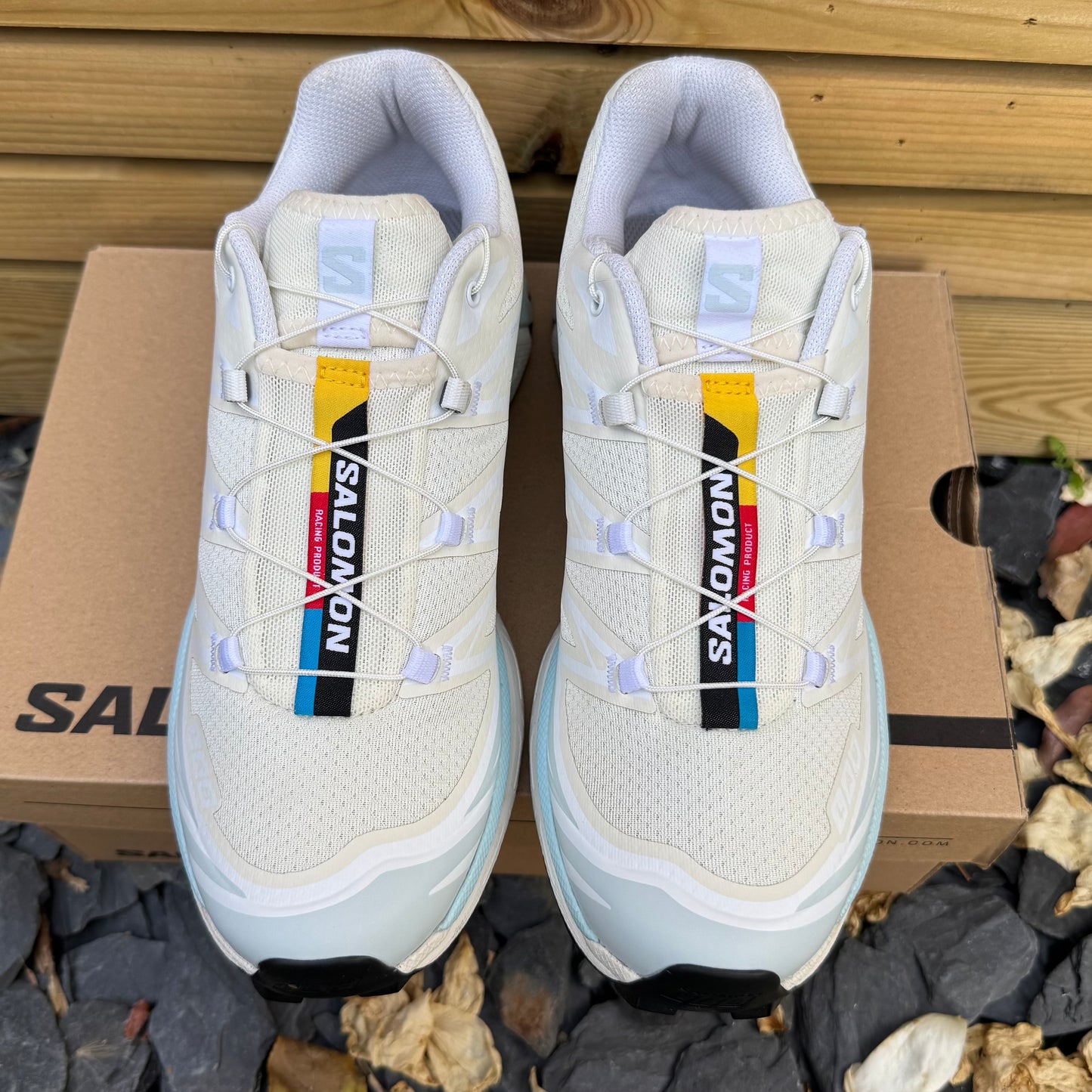 Salomon XT-6 - Vanilla / Ballad Blue / Iced Aqua - UK7 - Brand New