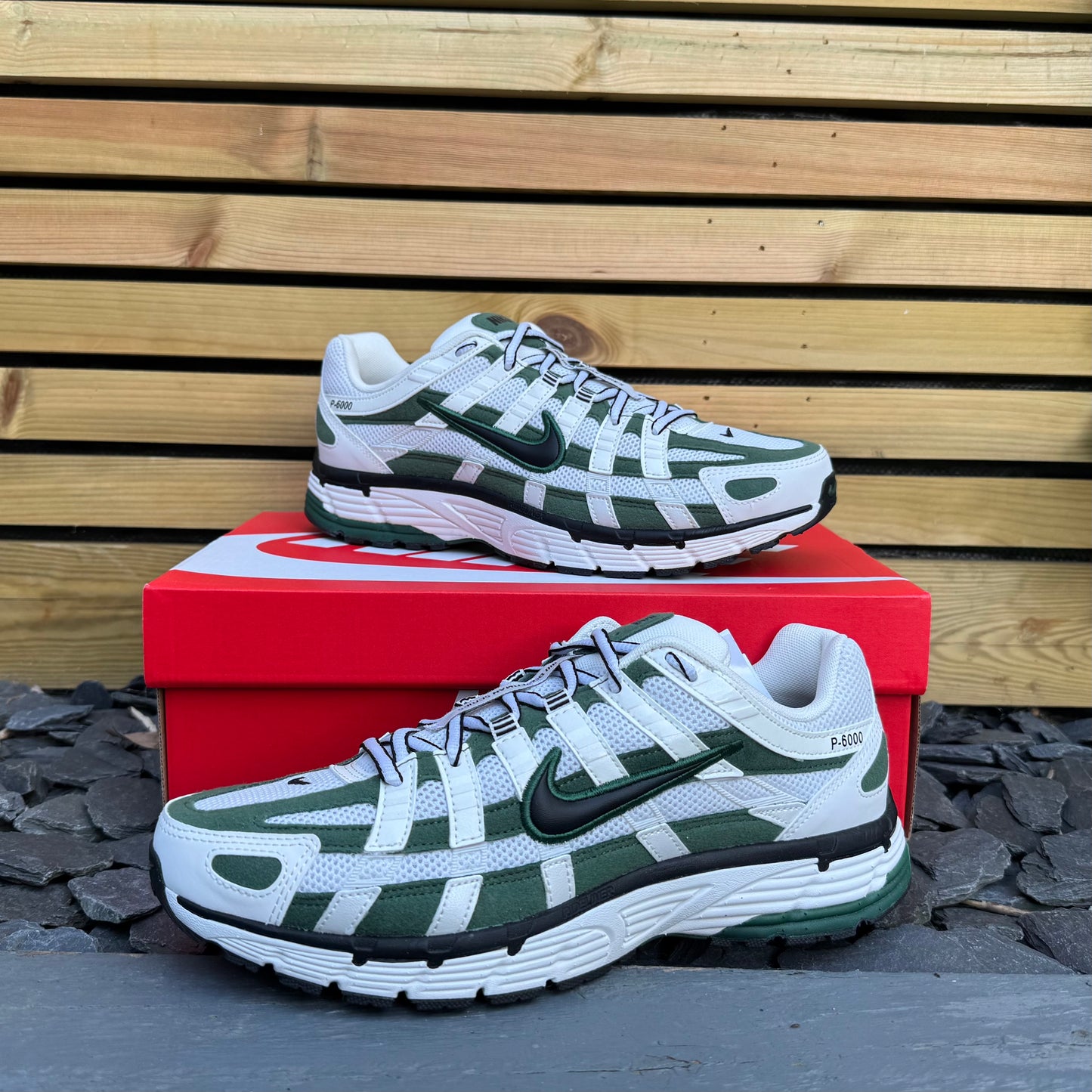 Nike P-6000 - Summit White / Fir Green - Multiple Sizes - Brand New